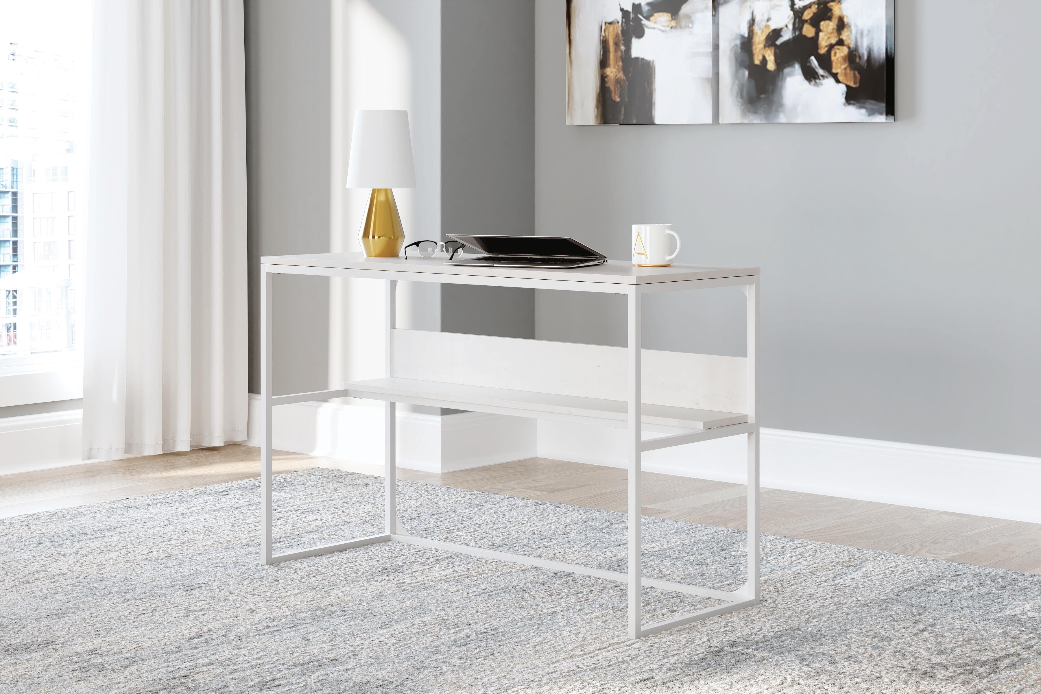 Deznee Home Office Desk — White — view 2