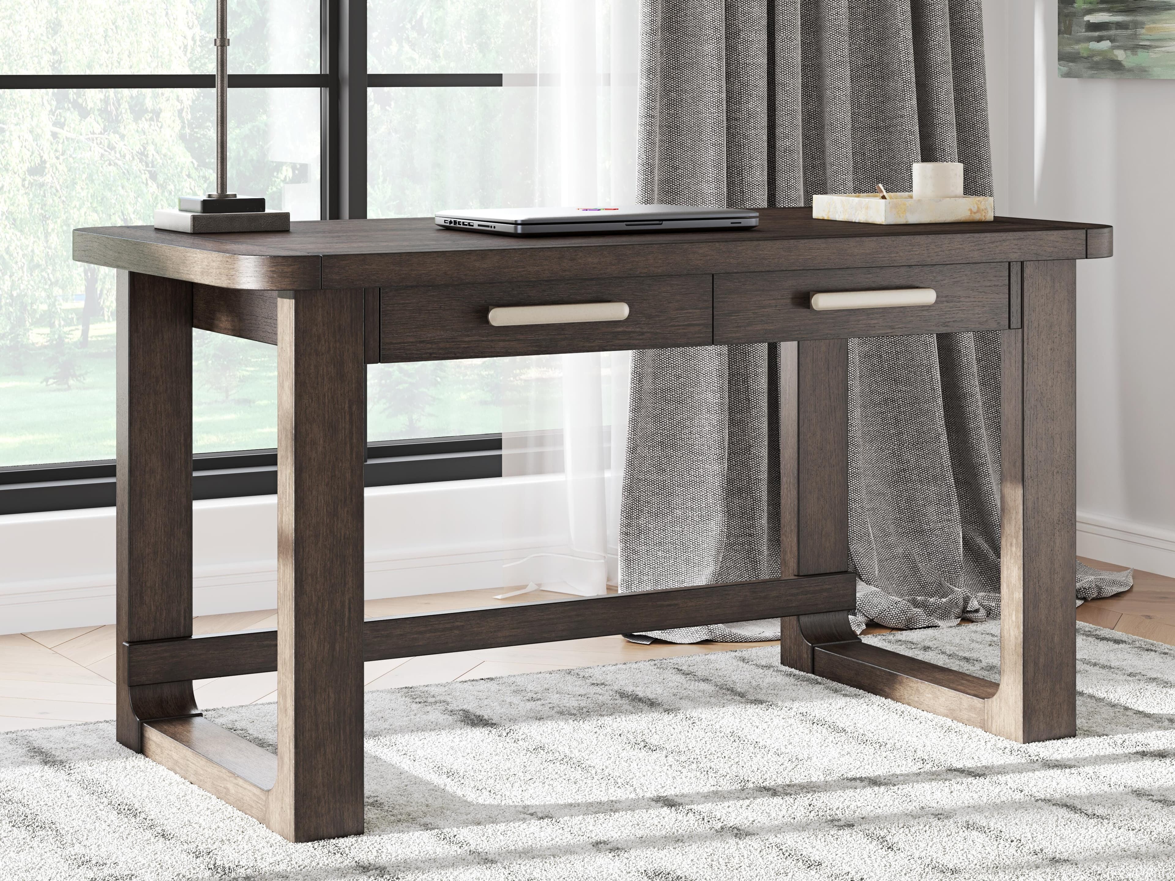 Breckington 56" Home Office Desk — Brown/Beige — view 2