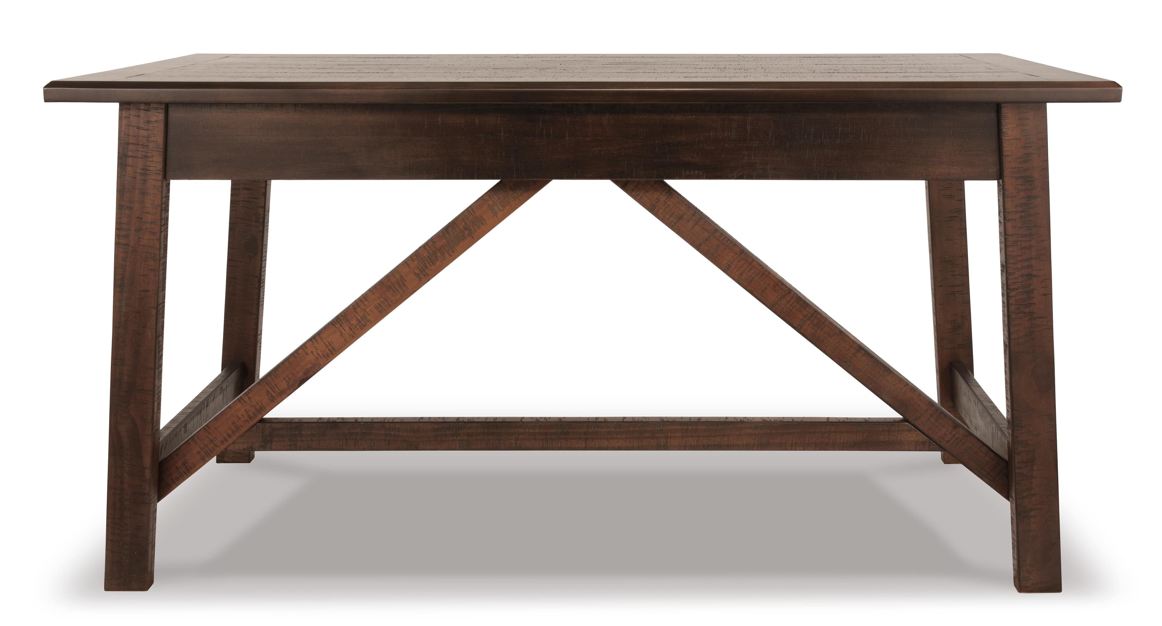 Baldridge Home Office Desk — Brown/Beige — view 5