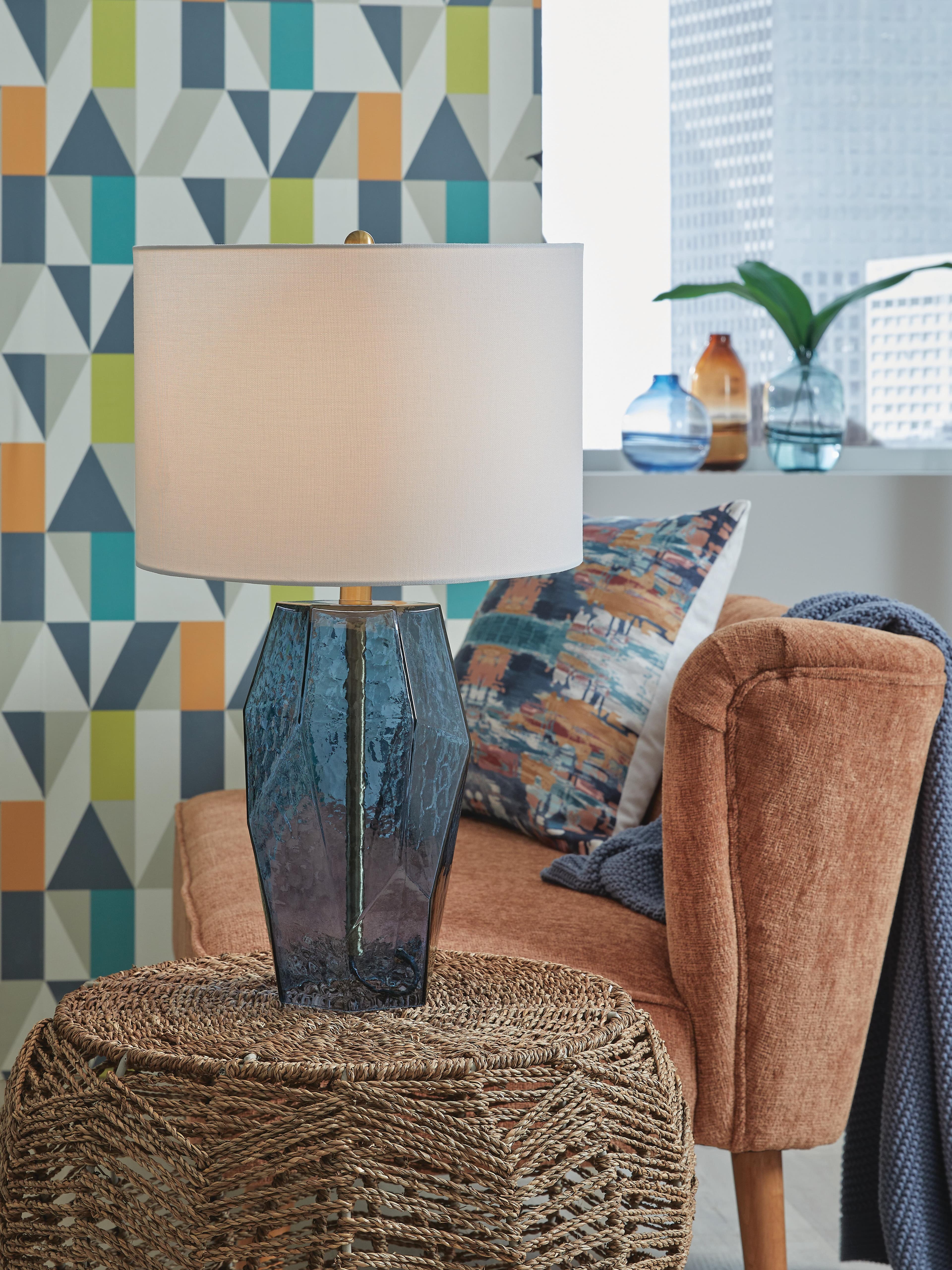 Tallow Table Lamp — Transparent;Blue — view 2