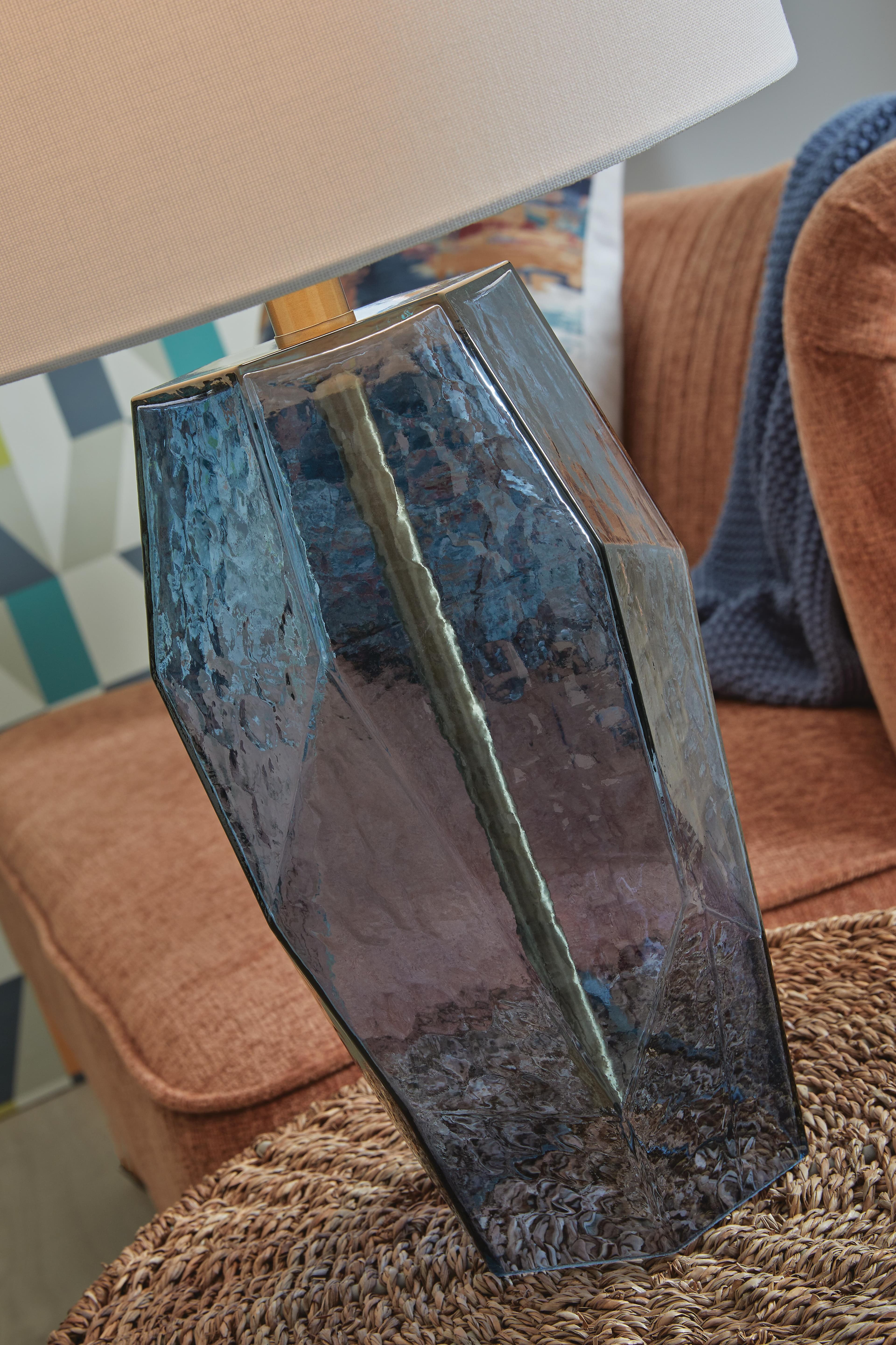 Tallow Table Lamp — Transparent;Blue — view 4