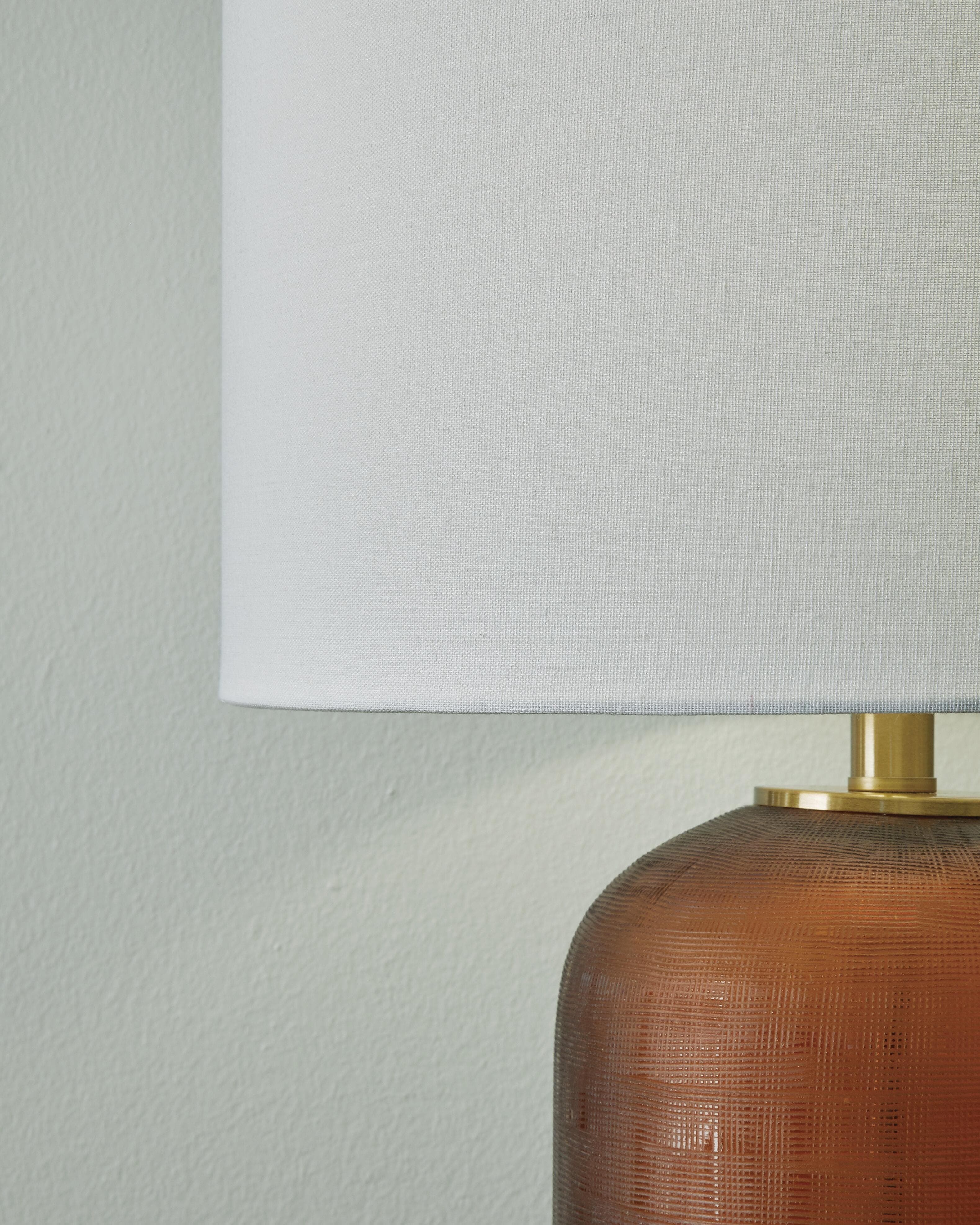 Farberman Table Lamp — Metallic;Yellow;Brown/Beige — view 3