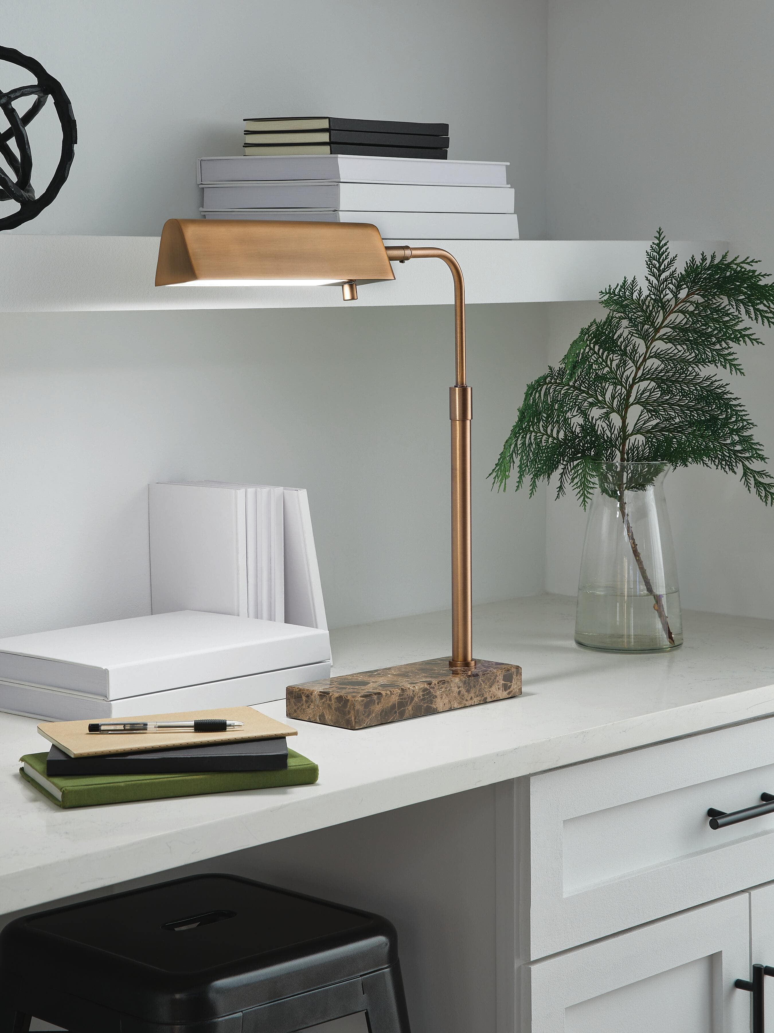Yafe Desk Lamp — Bronze Finish — view 2