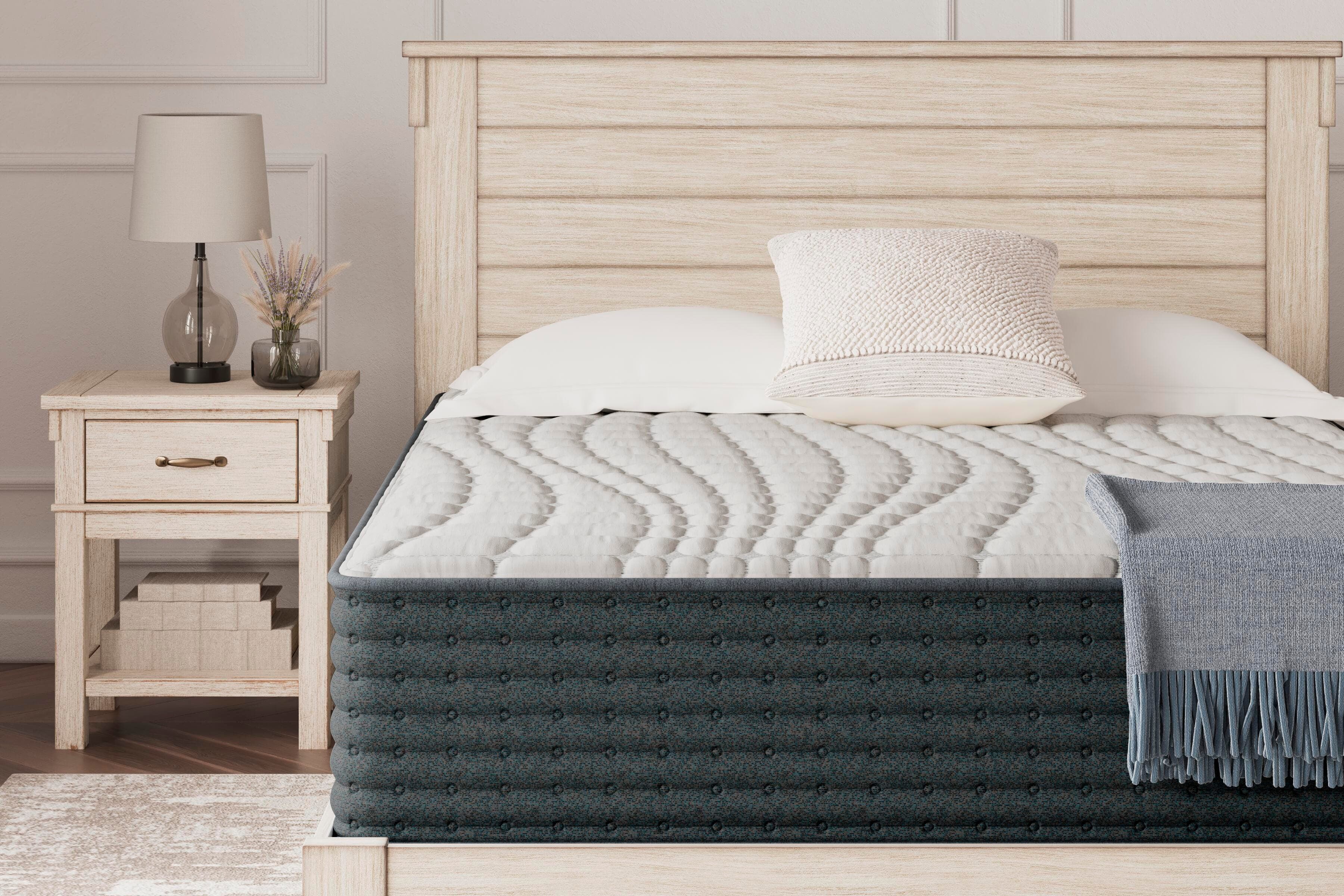 Hybrid 1300 Queen Mattress — White;Black/Gray — view 2