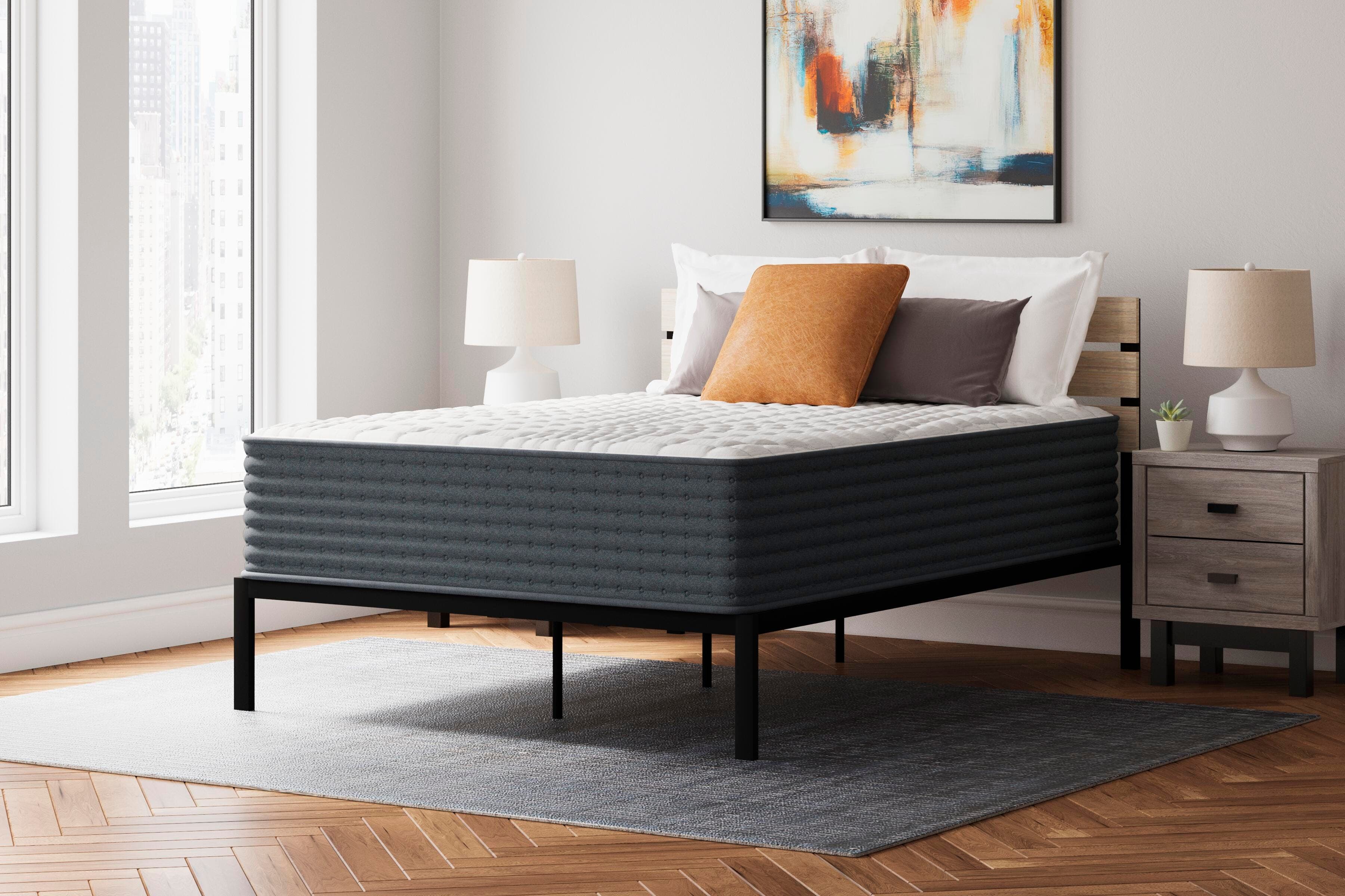 Hybrid 1400 Queen Mattress — White;Black/Gray — view 2