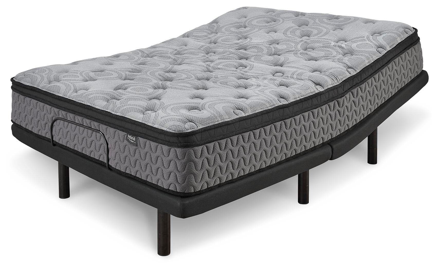 Augusta2 Full Mattress — Black/Gray — view 3