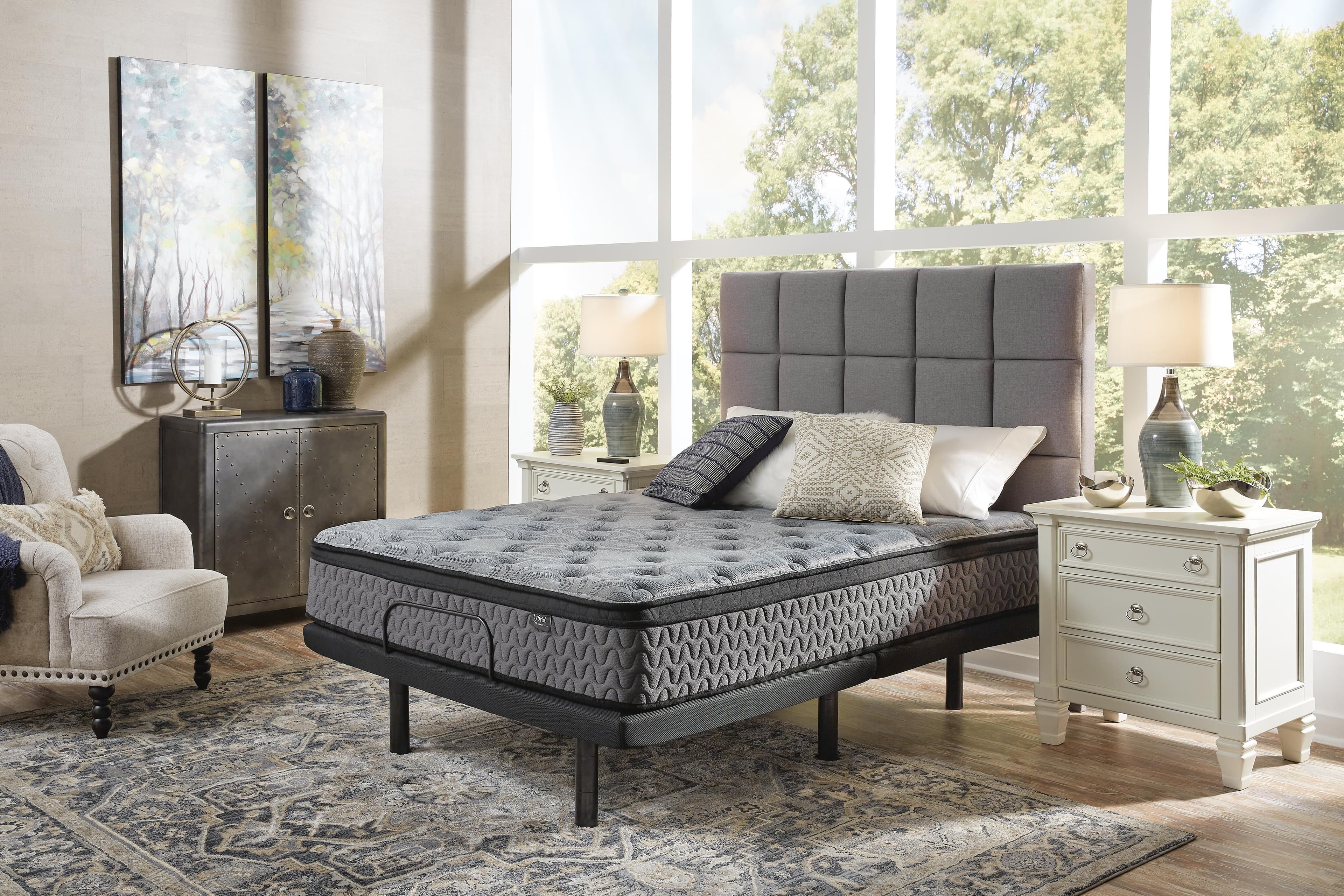 Augusta2 Full Mattress — Black/Gray — view 2