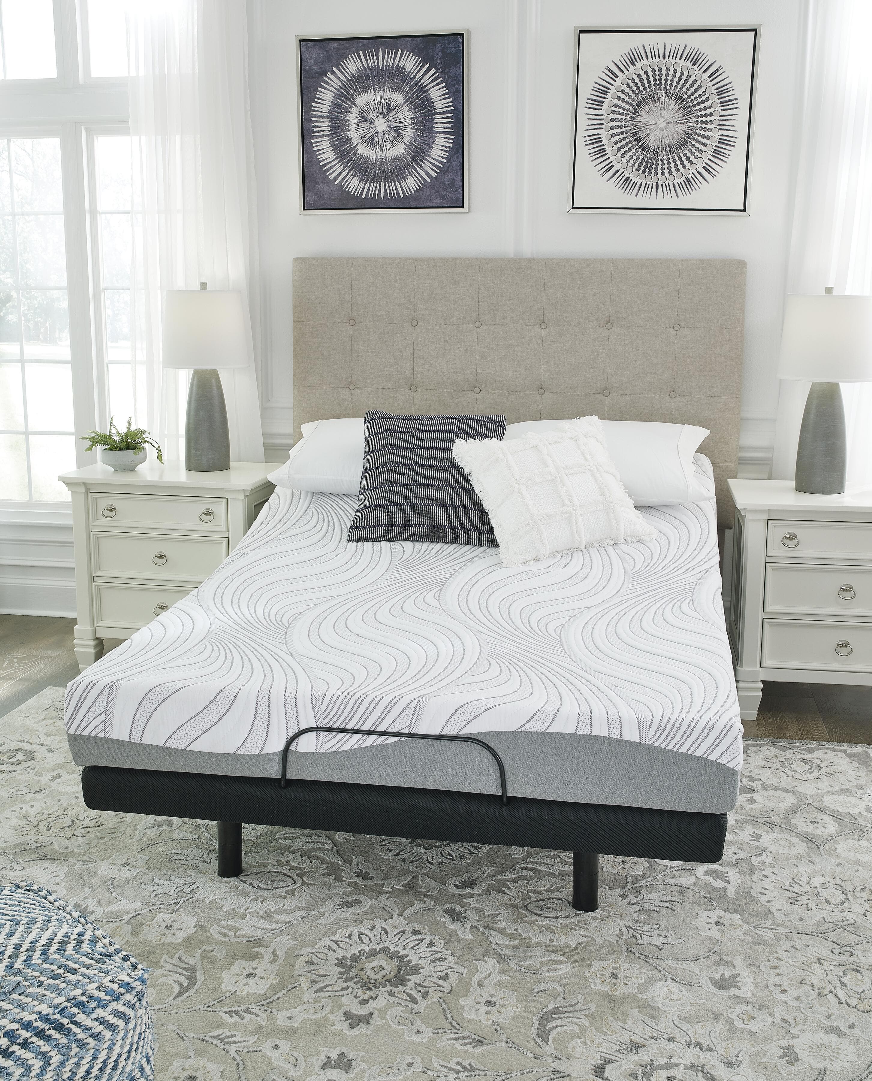 8 Inch Memory Foam California King Mattress — Black/Gray — view 3