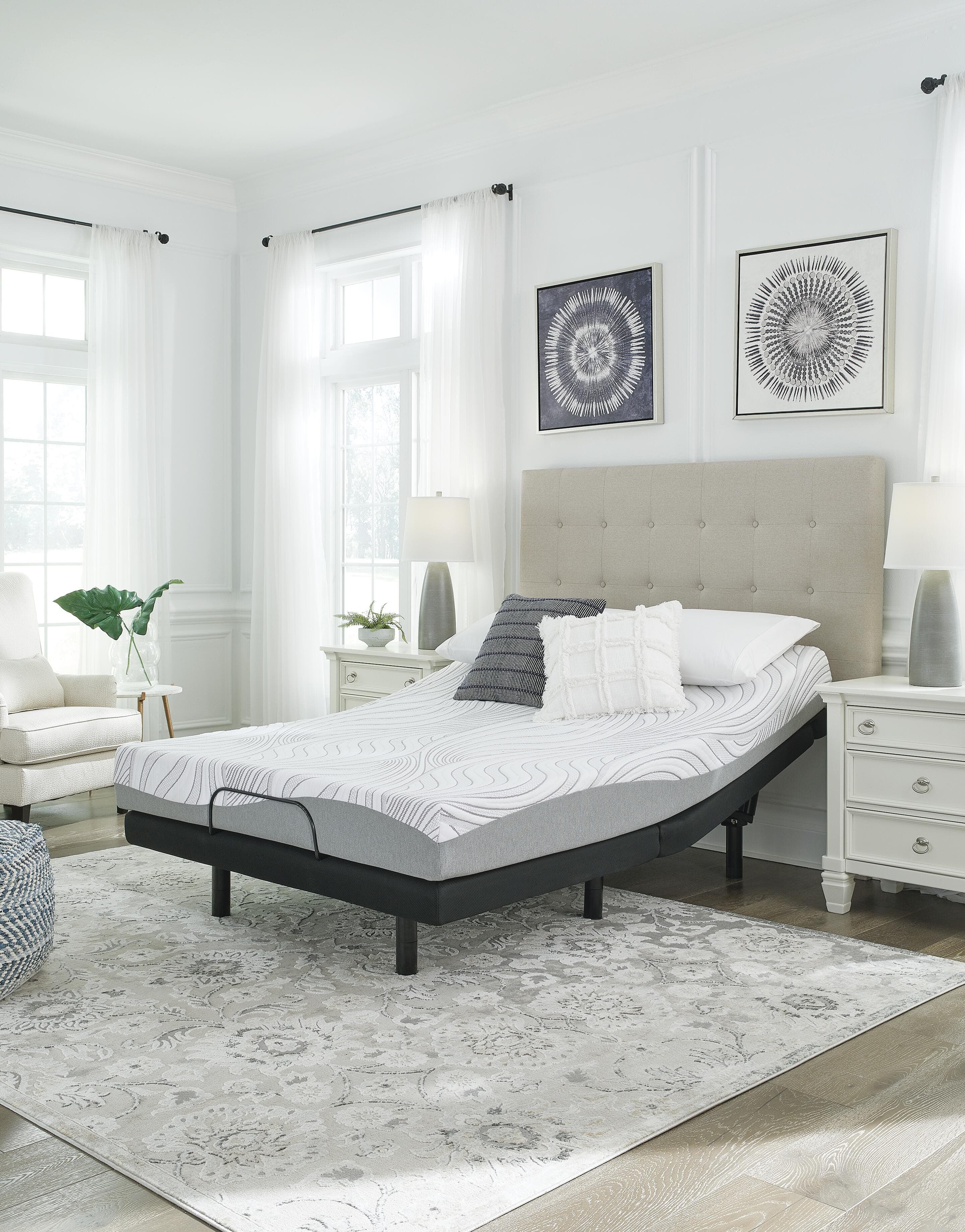 8 Inch Memory Foam California King Mattress — Black/Gray — view 4