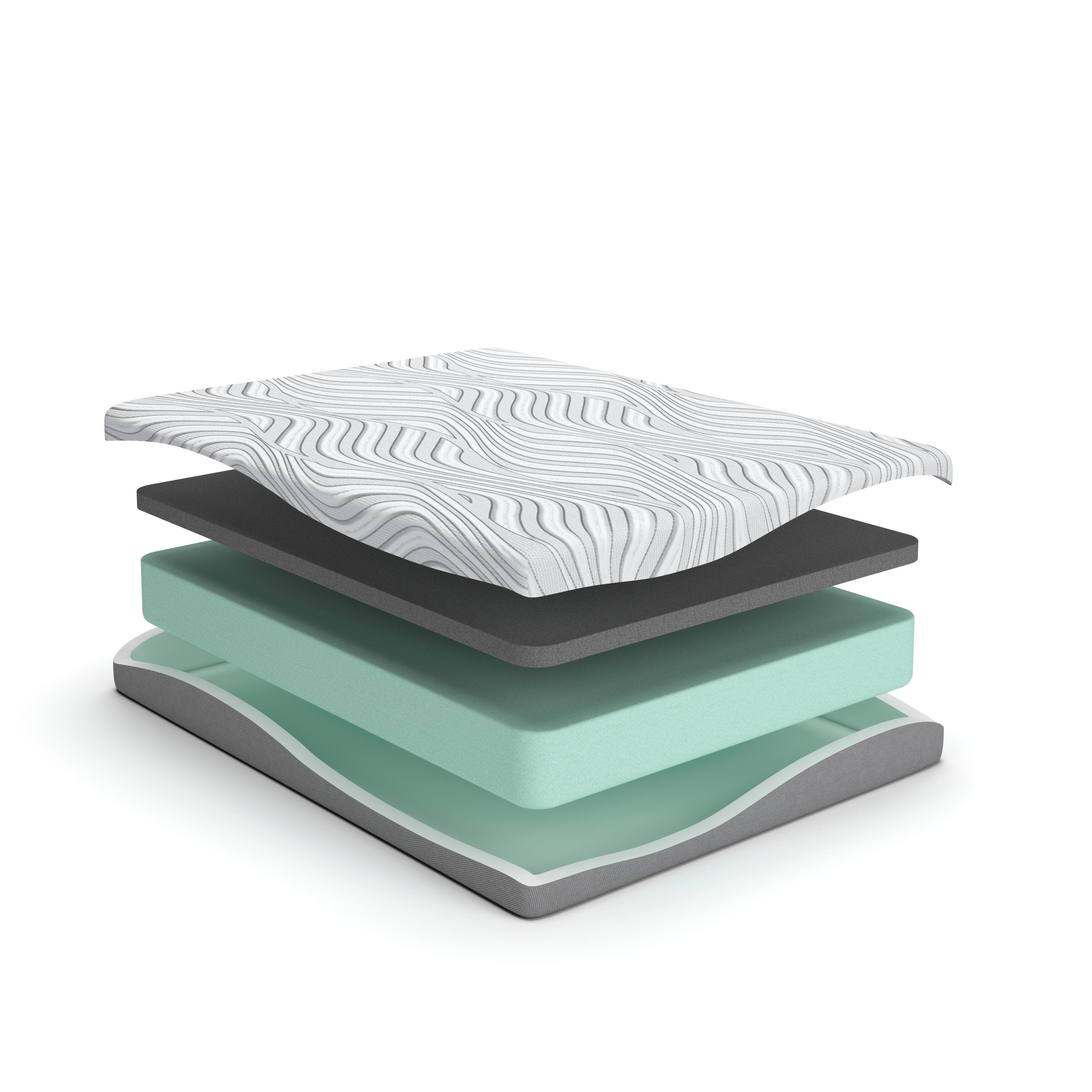 8 Inch Memory Foam California King Mattress — Black/Gray — view 5