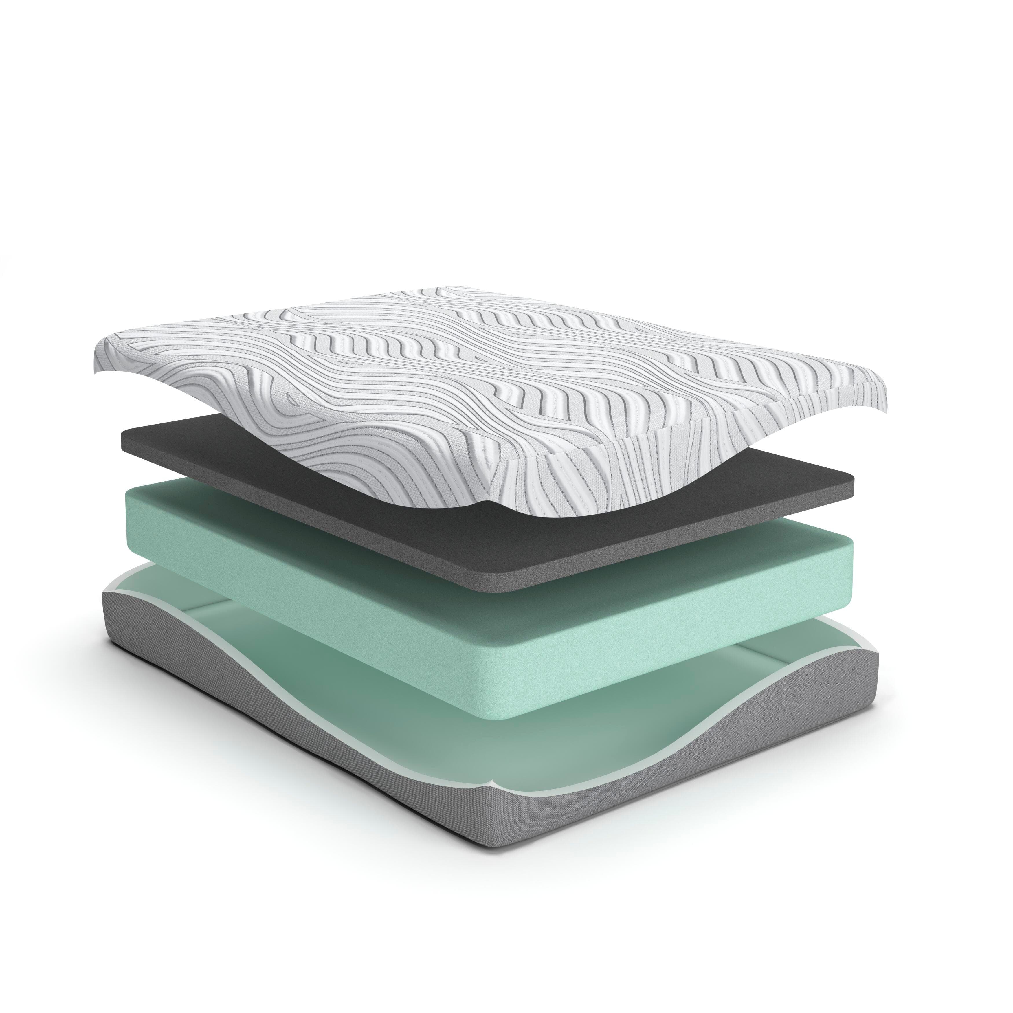 8 Inch Bonnell Hybrid Twin Mattress — White;Black/Gray — view 2