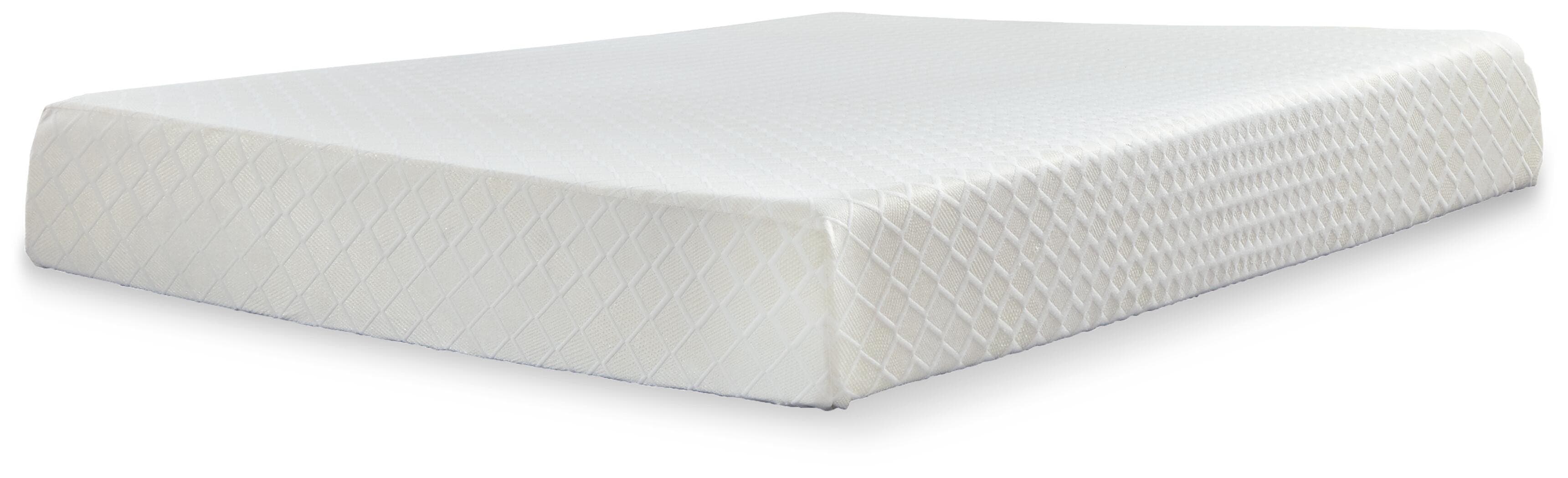 10 Inch Chime Memory Foam California King Mattress in a Box — White — view 3
