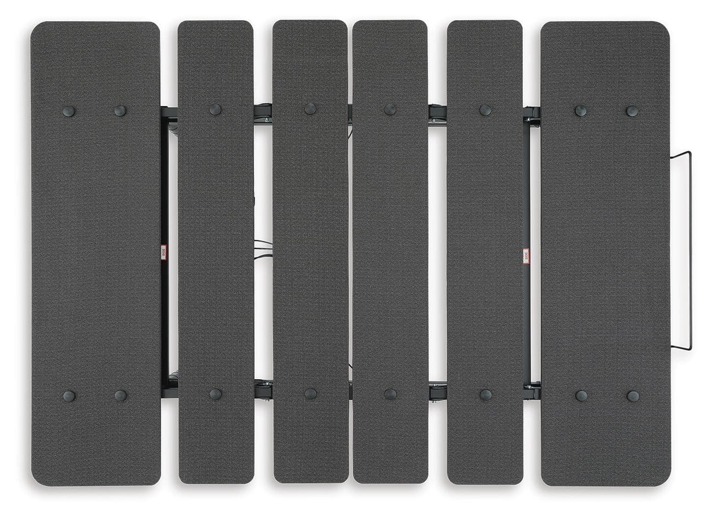 Cosmic Power Base Queen Adjustable Base — Black/Gray — view 4