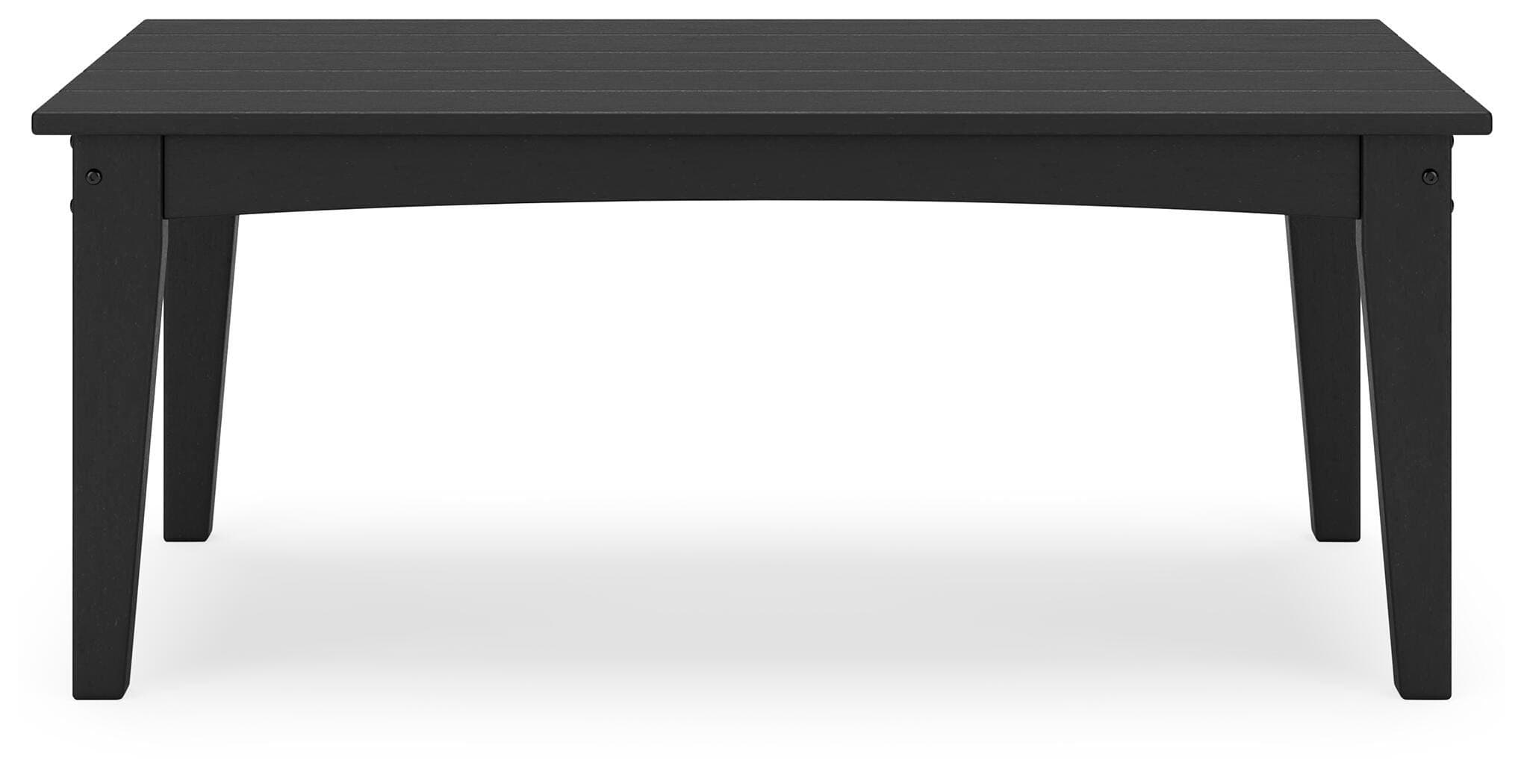 Hyland Wave Outdoor Coffee Table — Black/Gray — view 4