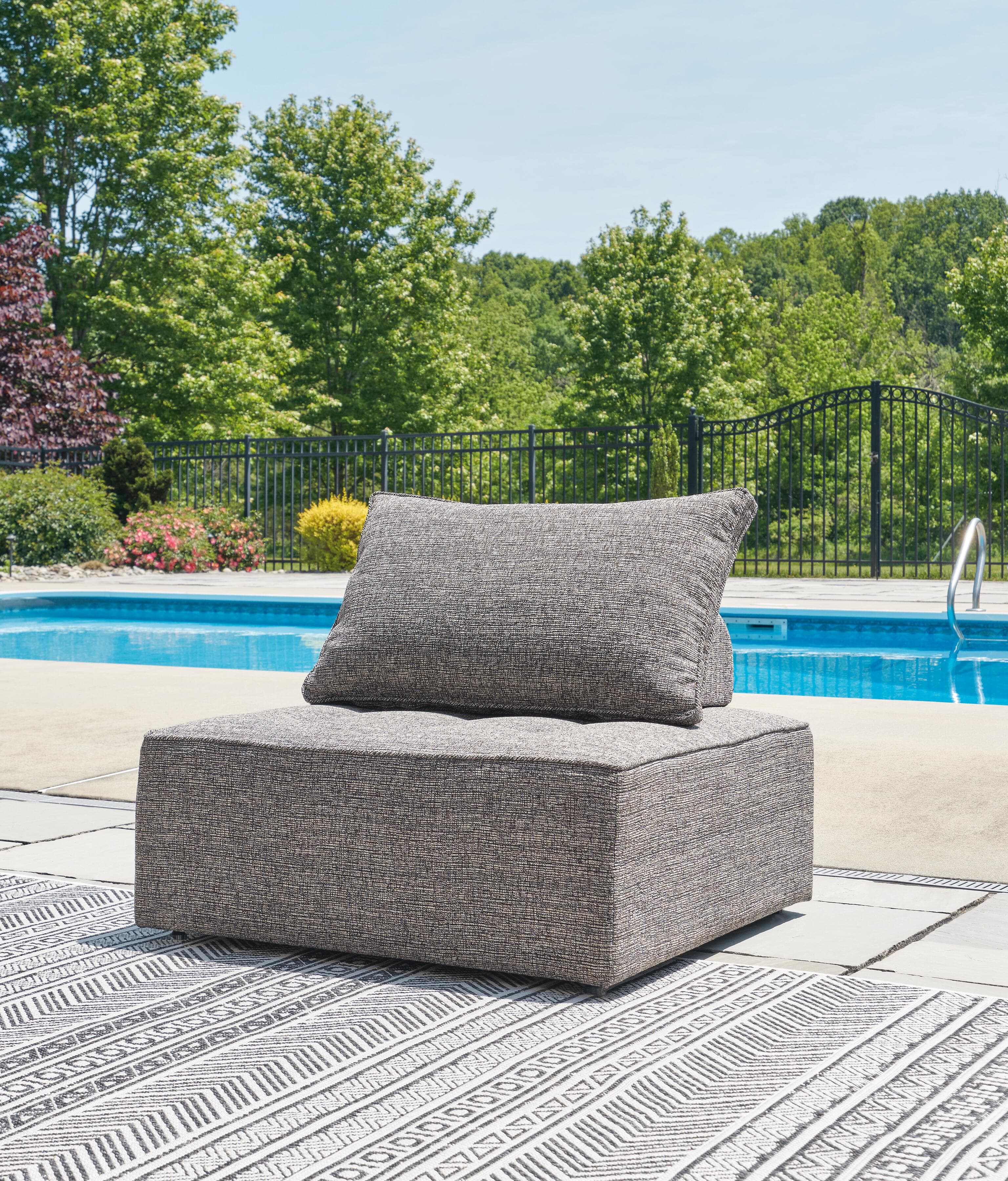 Bree Zee 3-Piece Outdoor Modular Seating — Brown/Beige — view 5