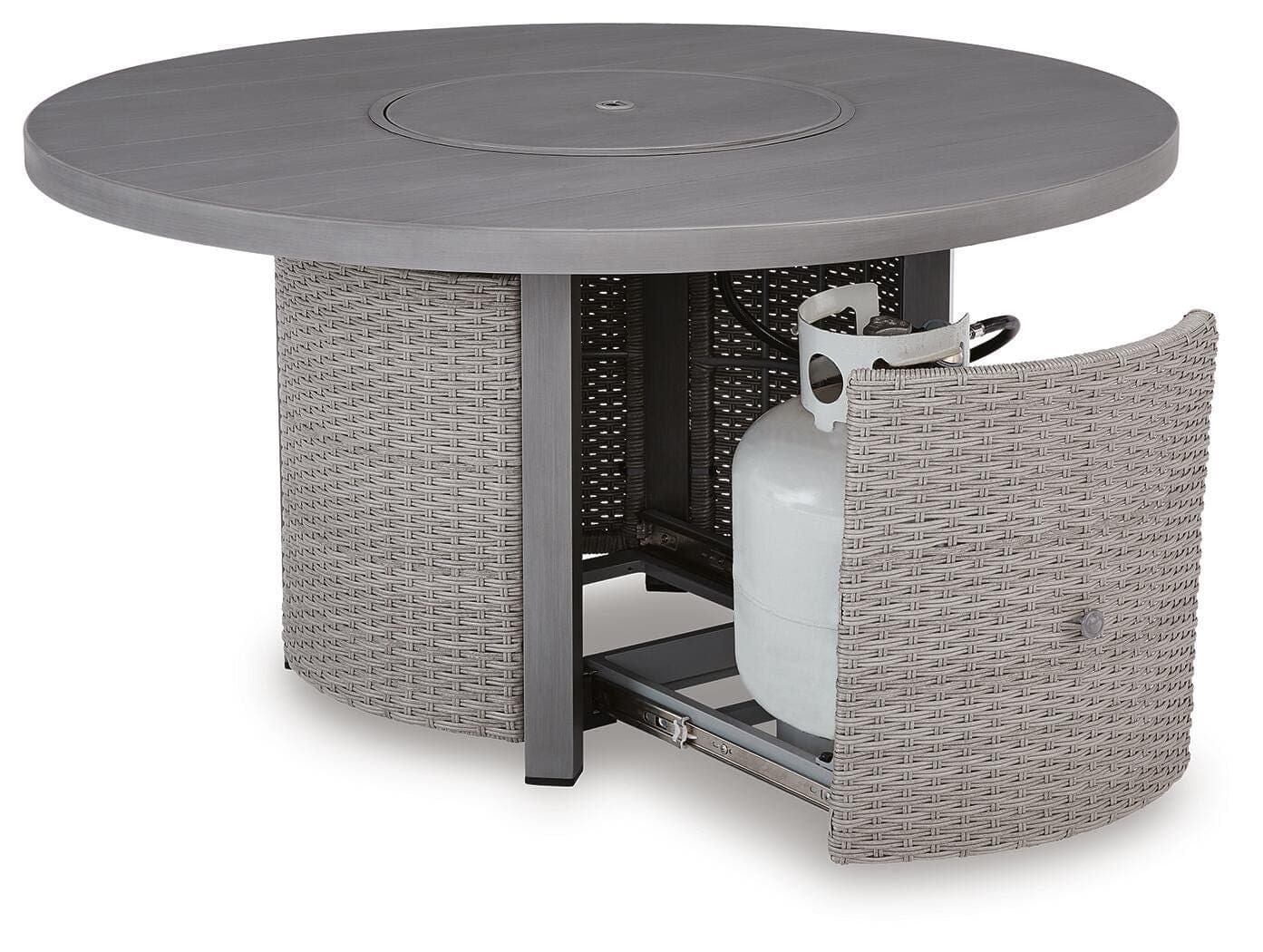 Dillon Beach Outdoor Fire Pit Table — Gray — view 5