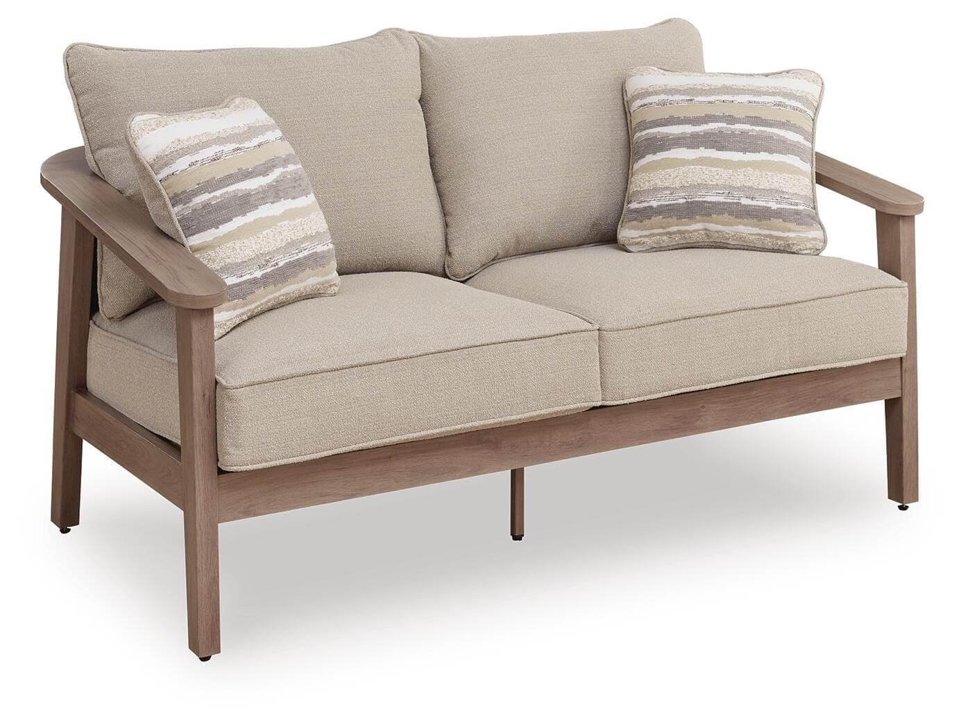 Francis Beach Outdoor Loveseat with Cushion