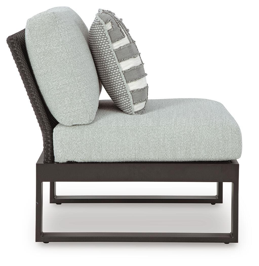 Beachloft 5-Piece Outdoor Sectional — Black/Gray — view 4