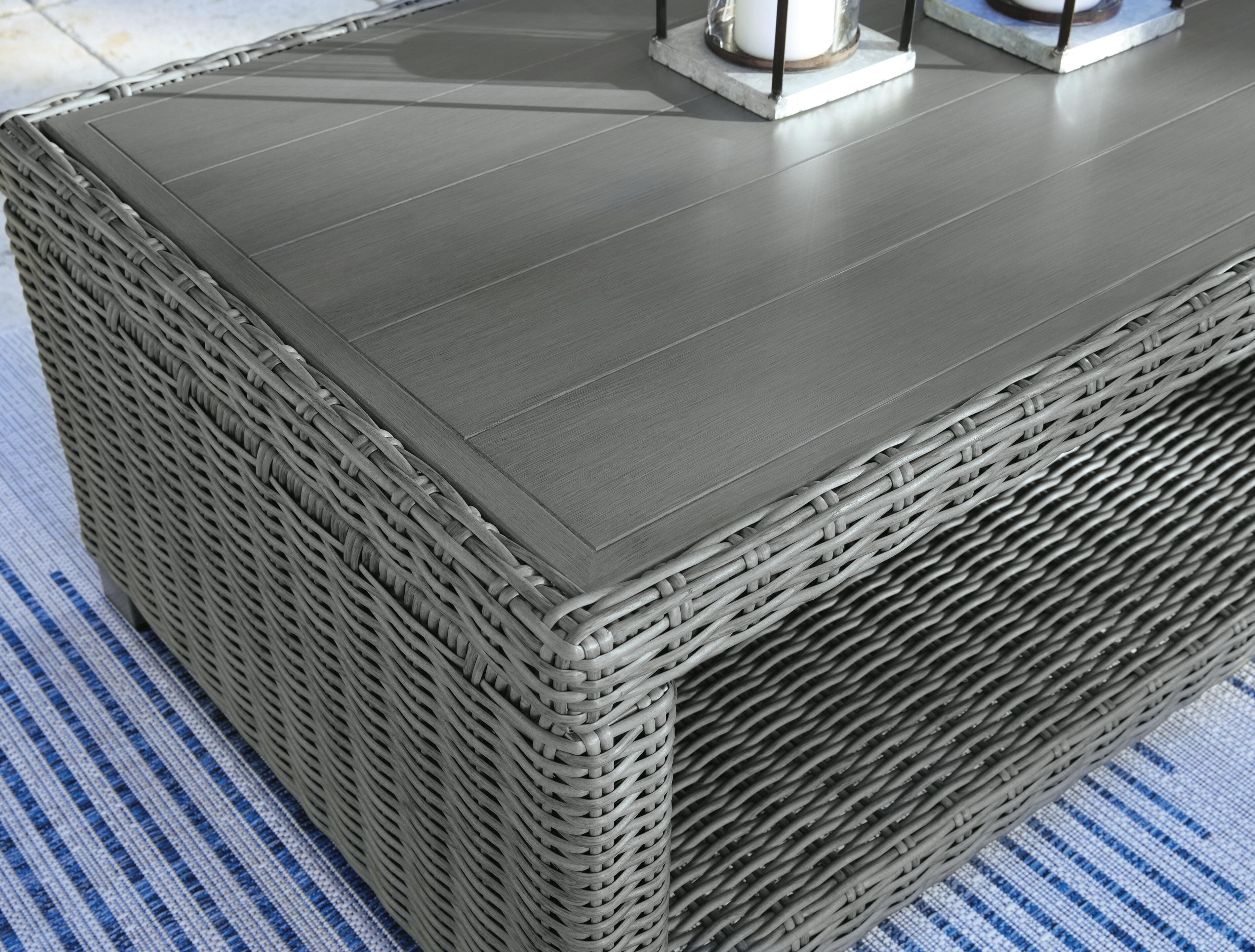 Elite Park Outdoor Coffee Table — Black/Gray — view 6