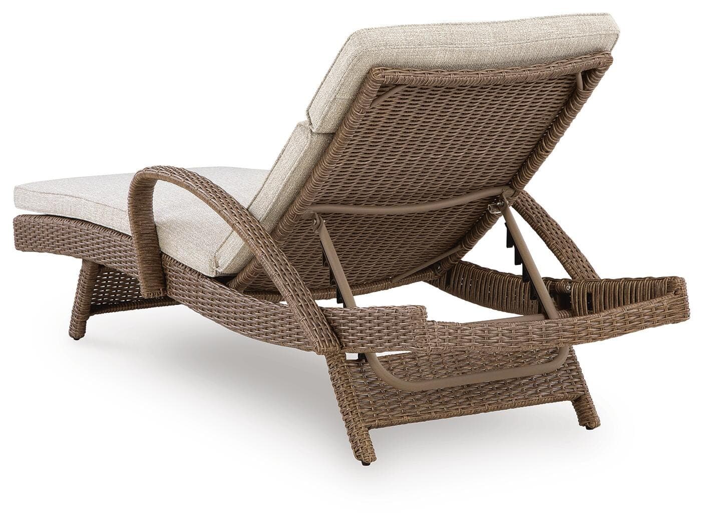 Revare Beach Chaise Lounge with Cushion — Beige — view 4