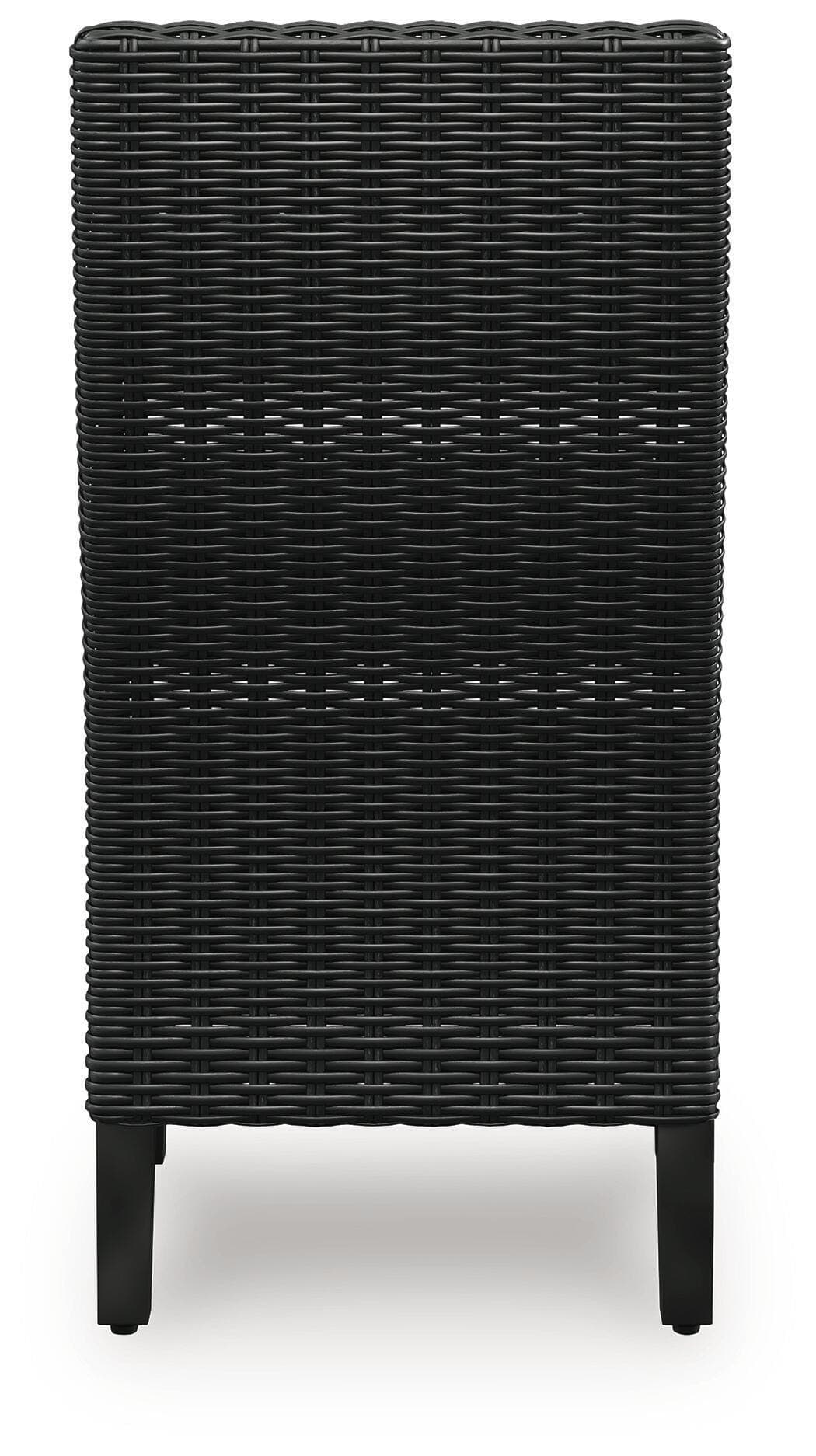 Beachcroft Outdoor Side Chair with Cushion (Set of 2) — Black/Gray — view 6