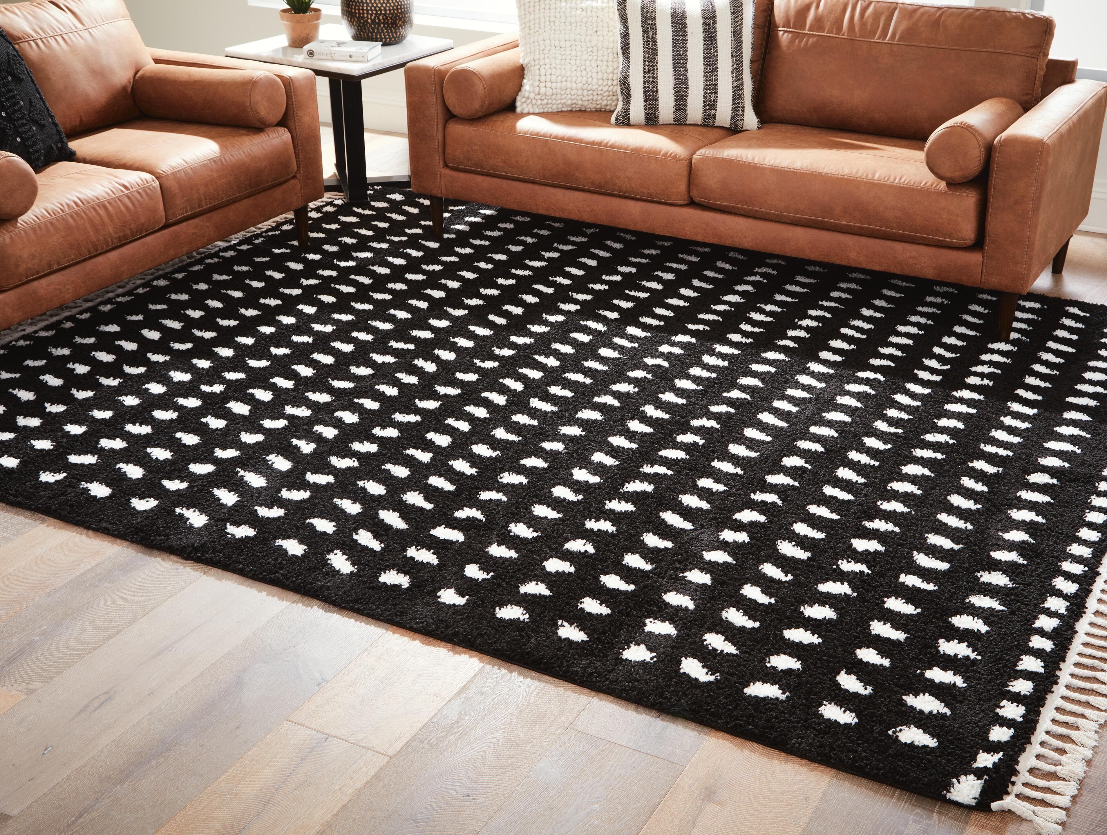 Minston 5' x 7' Rug — White;Black/Gray — view 2