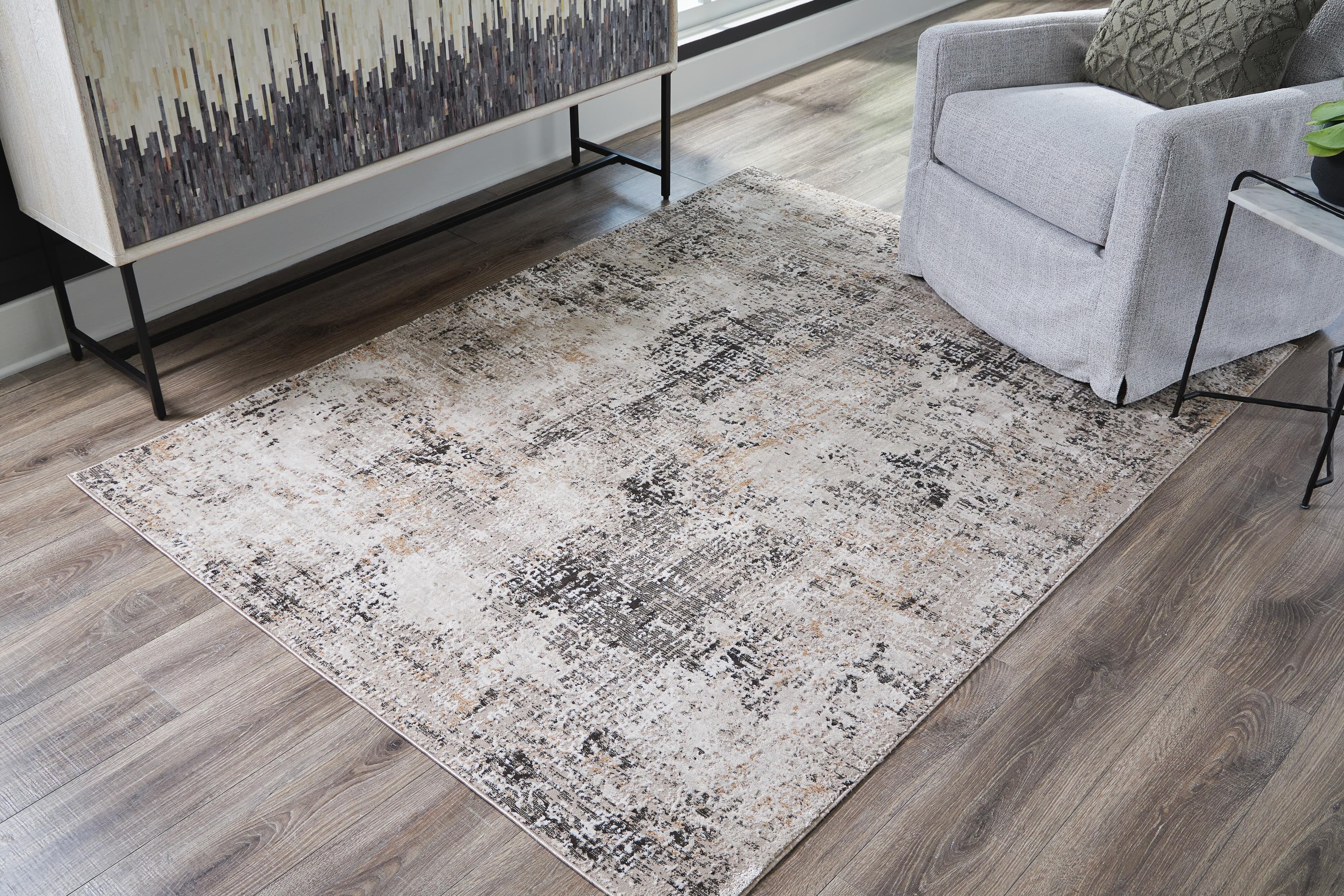 Elaning 5' x 7' Rug — Black/Gray;Brown/Beige — view 2
