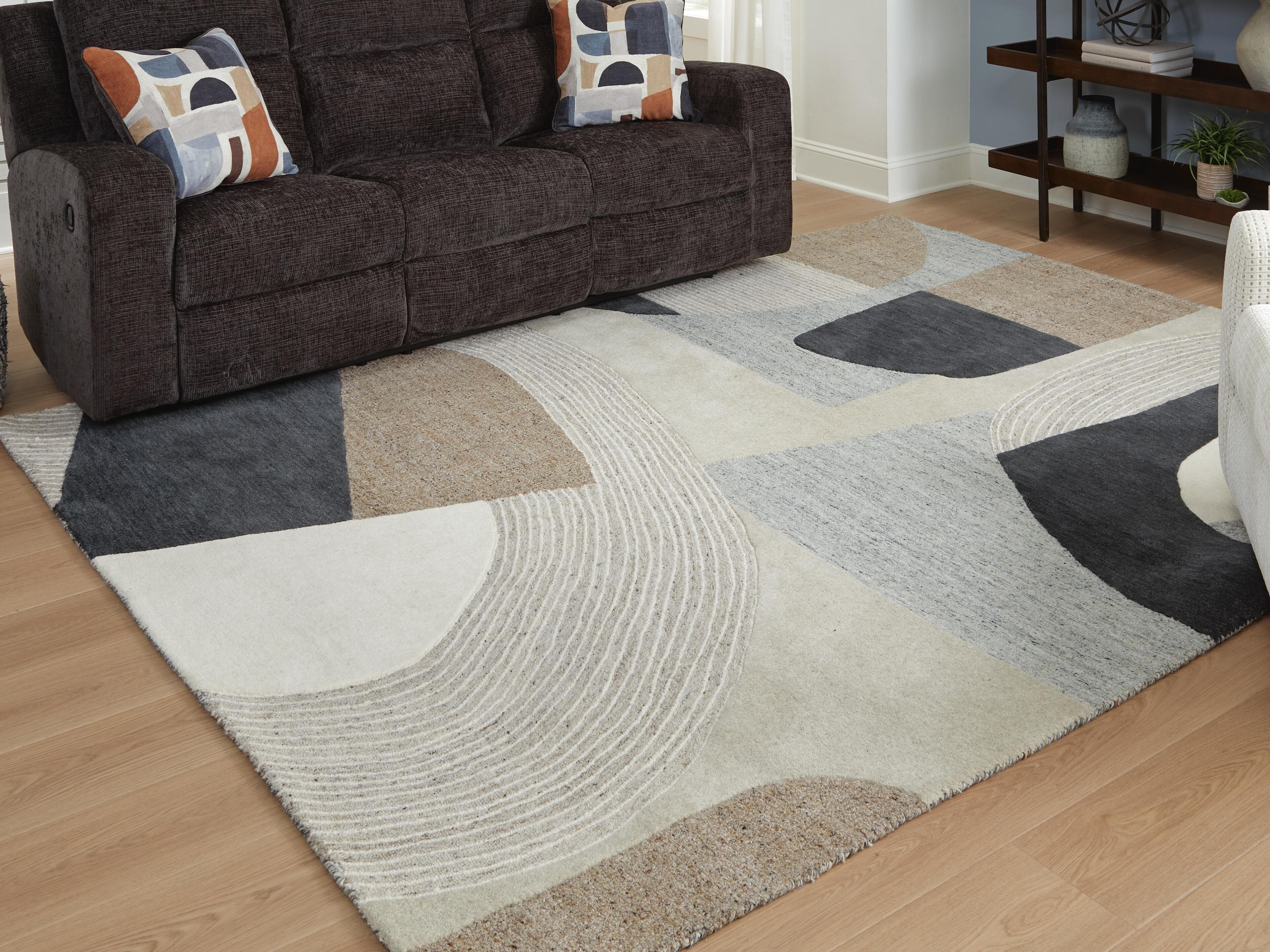 Edrickhill 8' x 10' Rug — Black/Gray;Brown/Beige — view 2