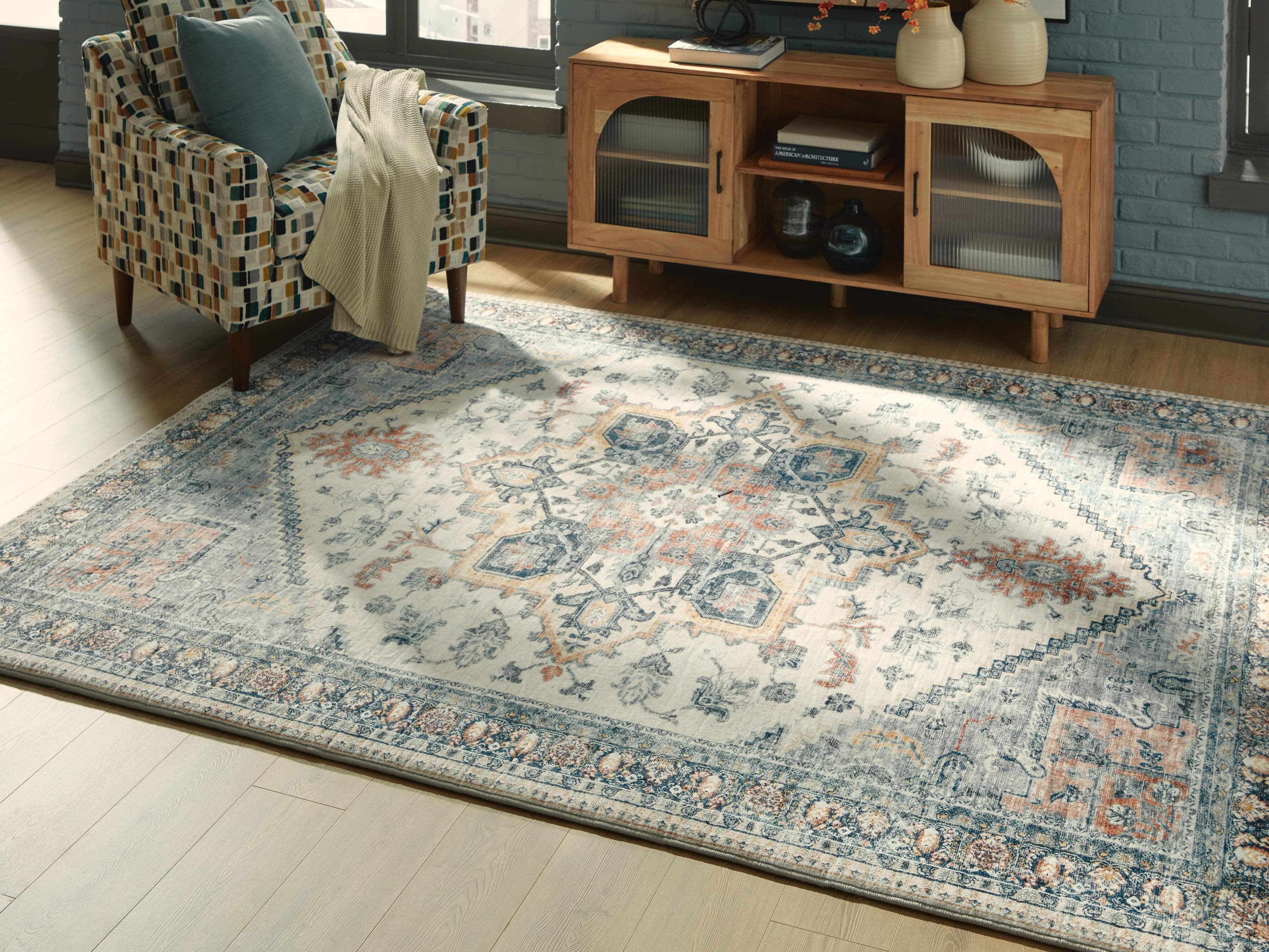 Wallney 7'6" X 9'6" Memory Foam Area Rug — Multi — view 2
