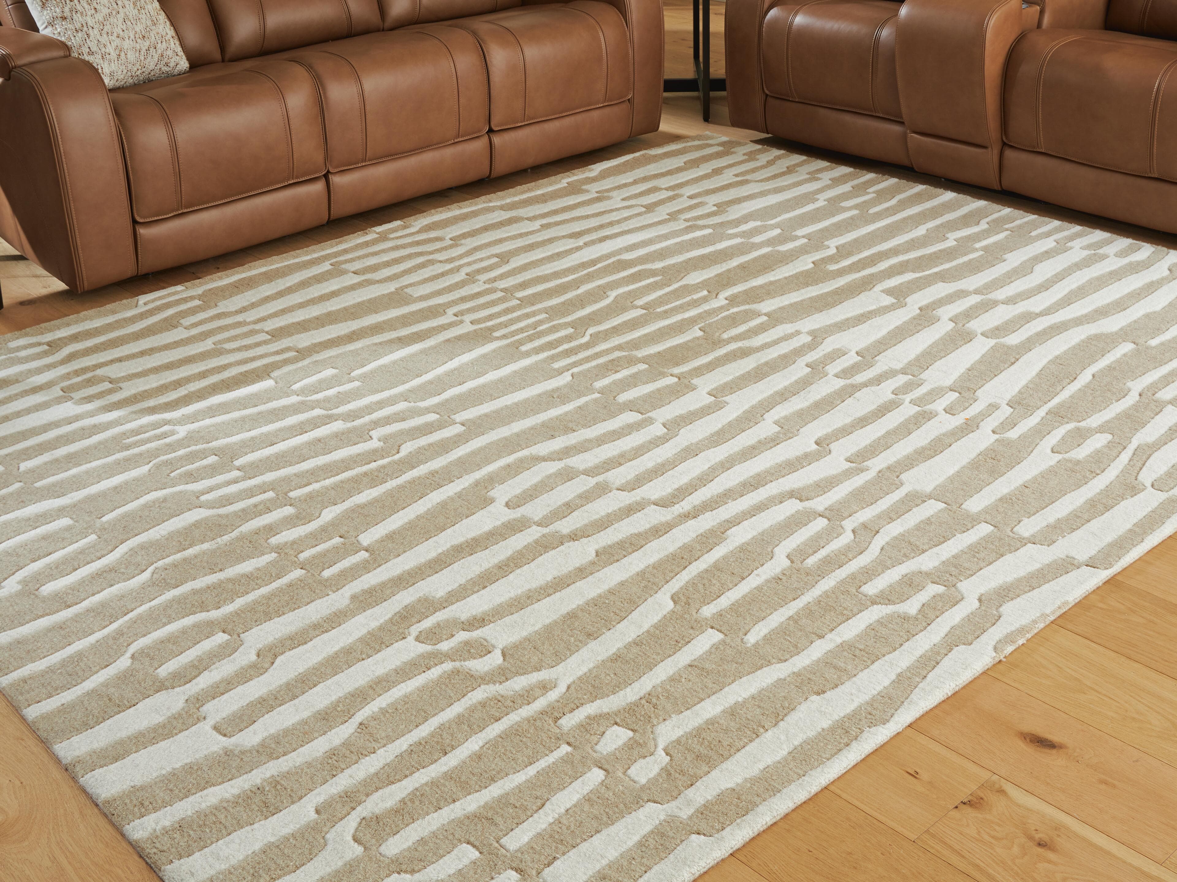 Corrbell 7'8" x 10' Area Rug — Beige/White — view 2