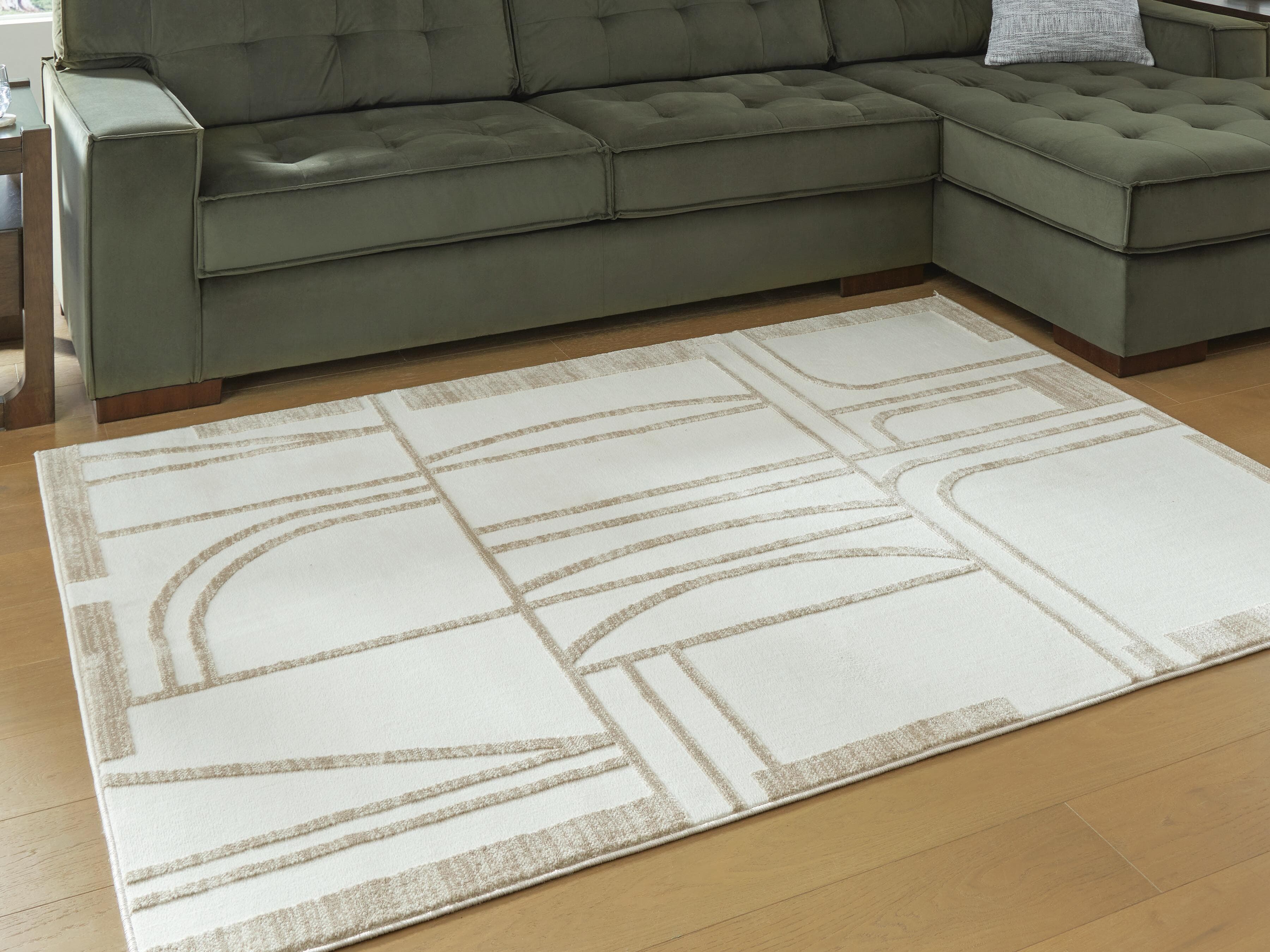 Farongrove 5'3" x 7' Area Rug — Ivory/Beige — view 2