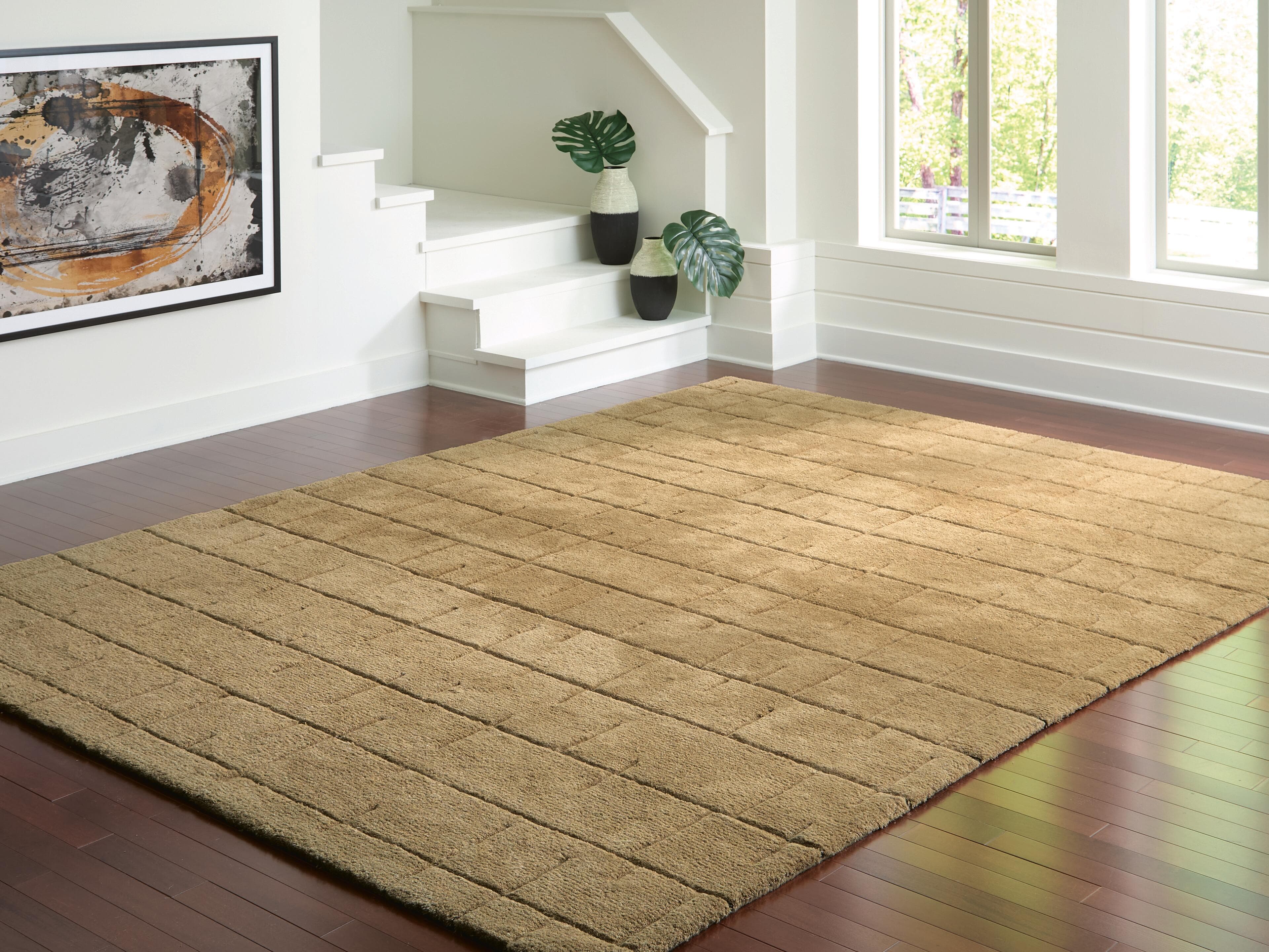Luzmont Extra Large Rug — Golden Brown — view 2