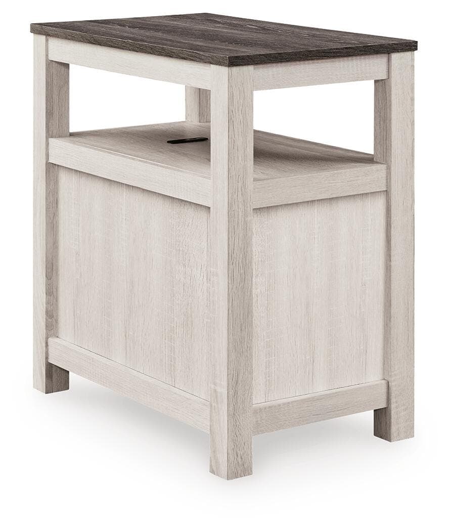 Fendenmore Chairside End Table — White;Brown/Beige — view 6