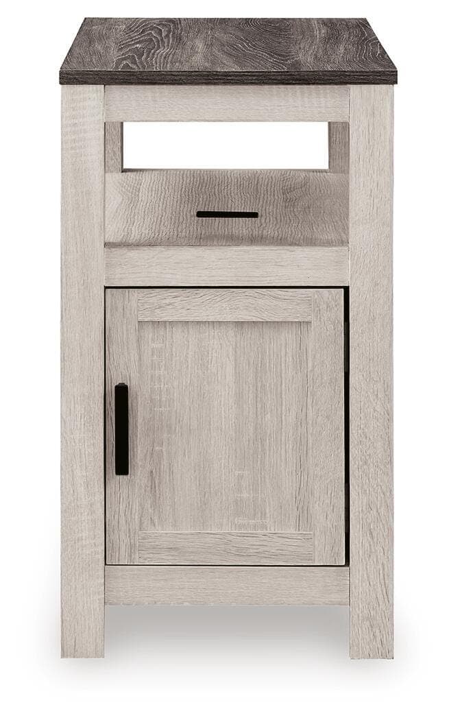 Fendenmore Chairside End Table — White;Brown/Beige — view 4