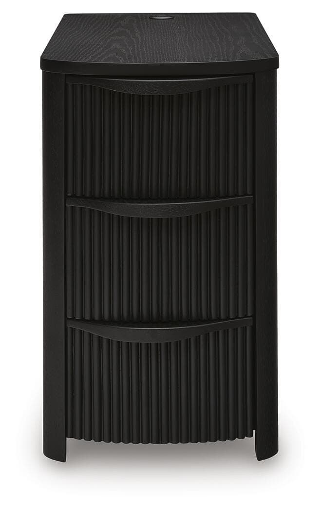 Camdill Chairside End Table — Black/Gray — view 4