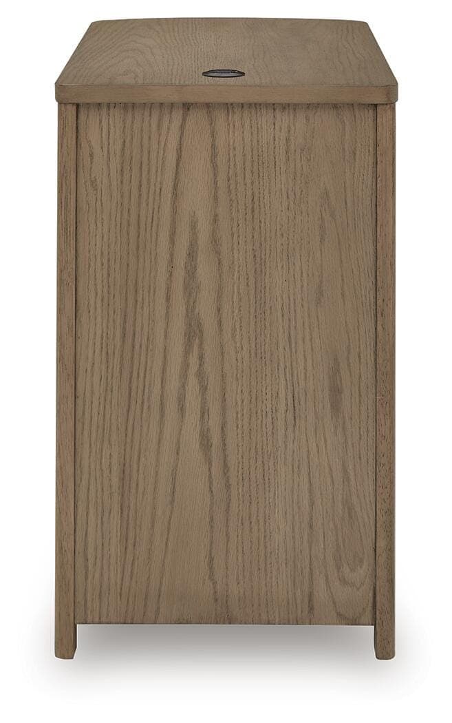 Camdill Chairside End Table — Brown/Beige — view 6