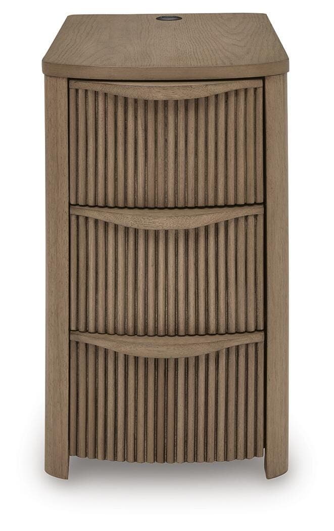 Camdill Chairside End Table — Brown/Beige — view 4