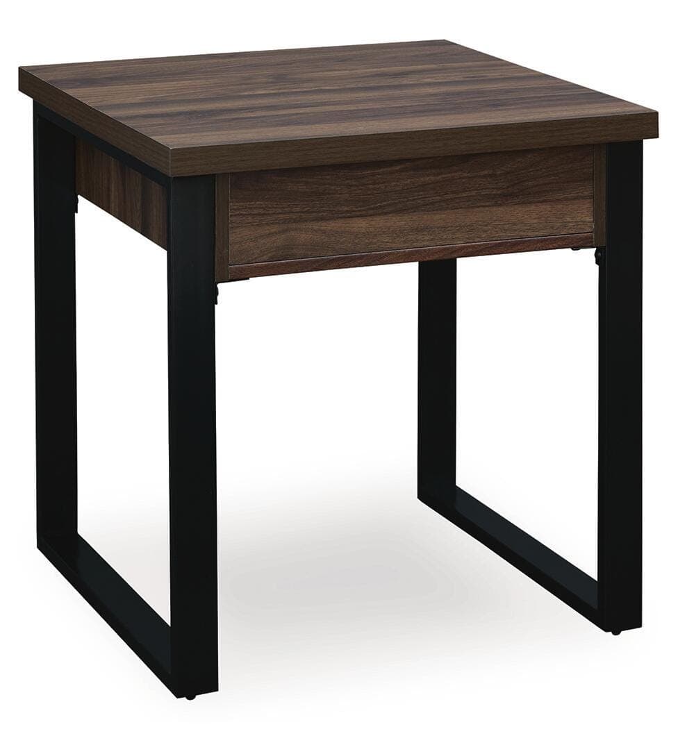 Wickman Falls End Table — Black/Gray;Brown/Beige — view 6