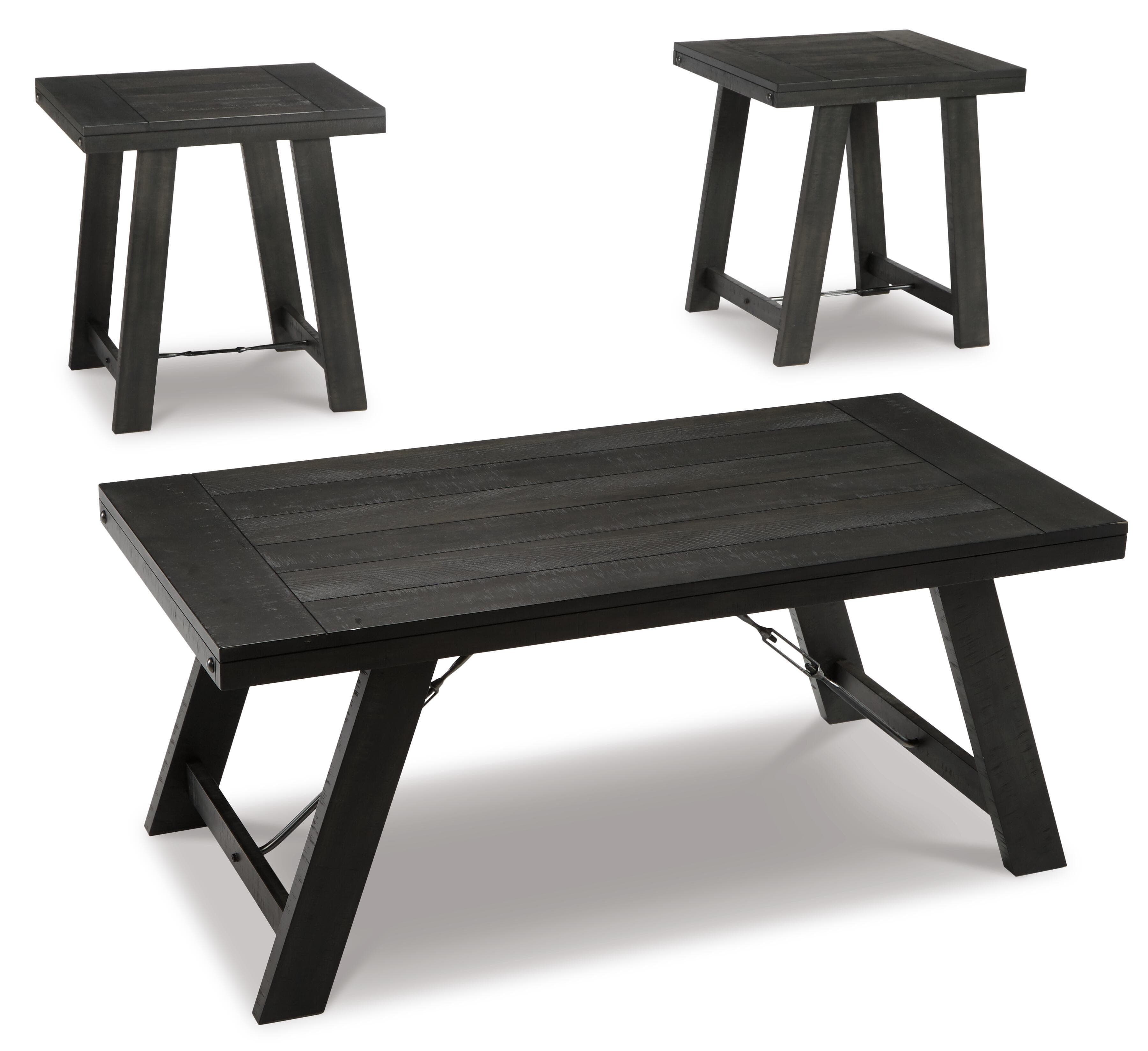 Noorbrook Table (Set of 3) — Black/Gray — Middletown Furniture, Middletown OH