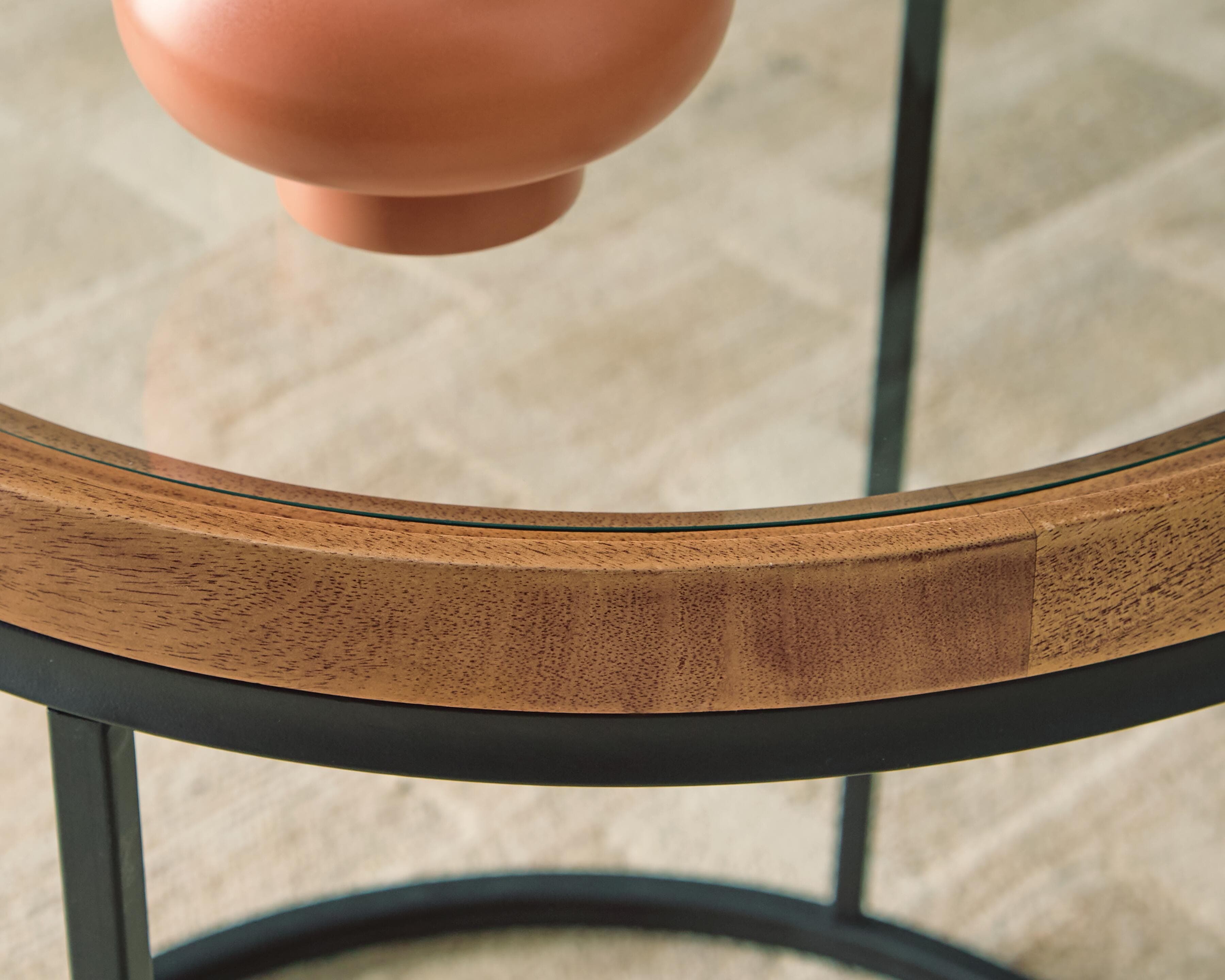 Noraluna End Table — Black/Gray;Brown/Beige — view 5