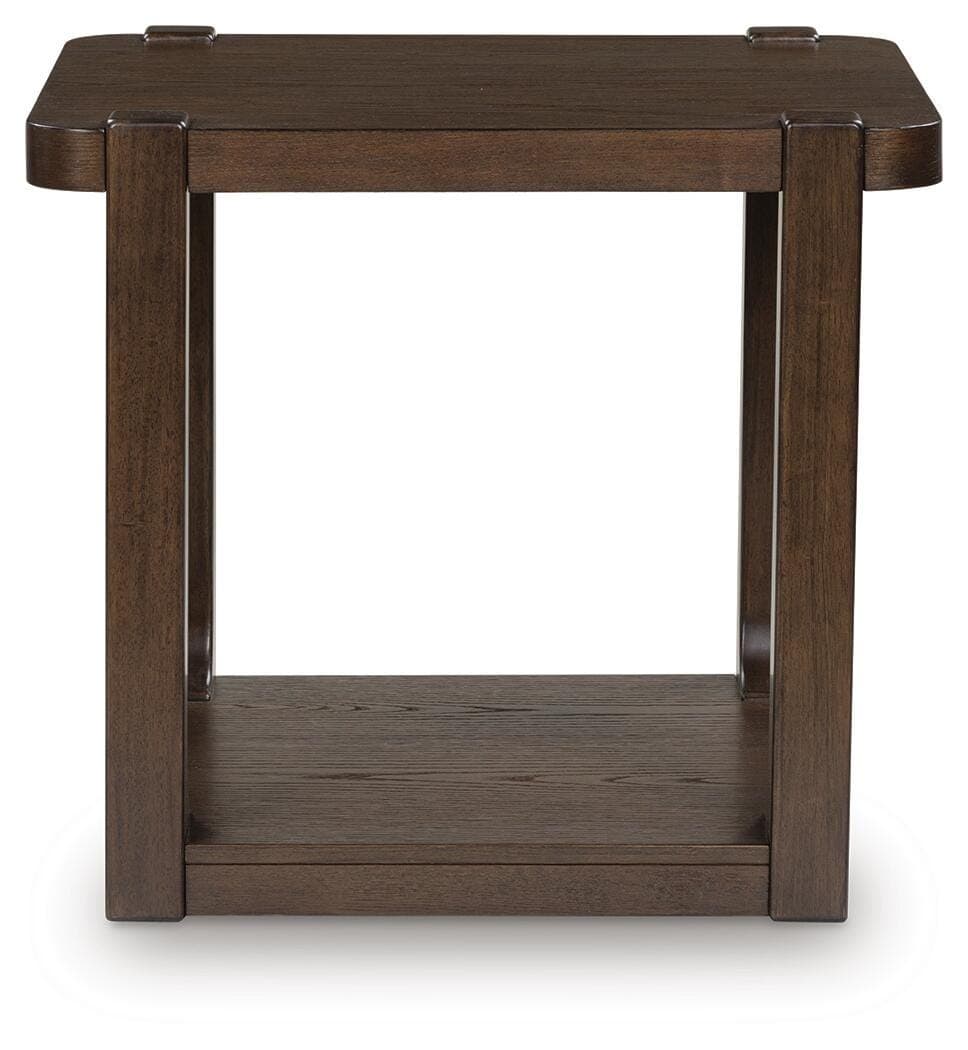 Breckington End Table — Brown/Beige — view 4