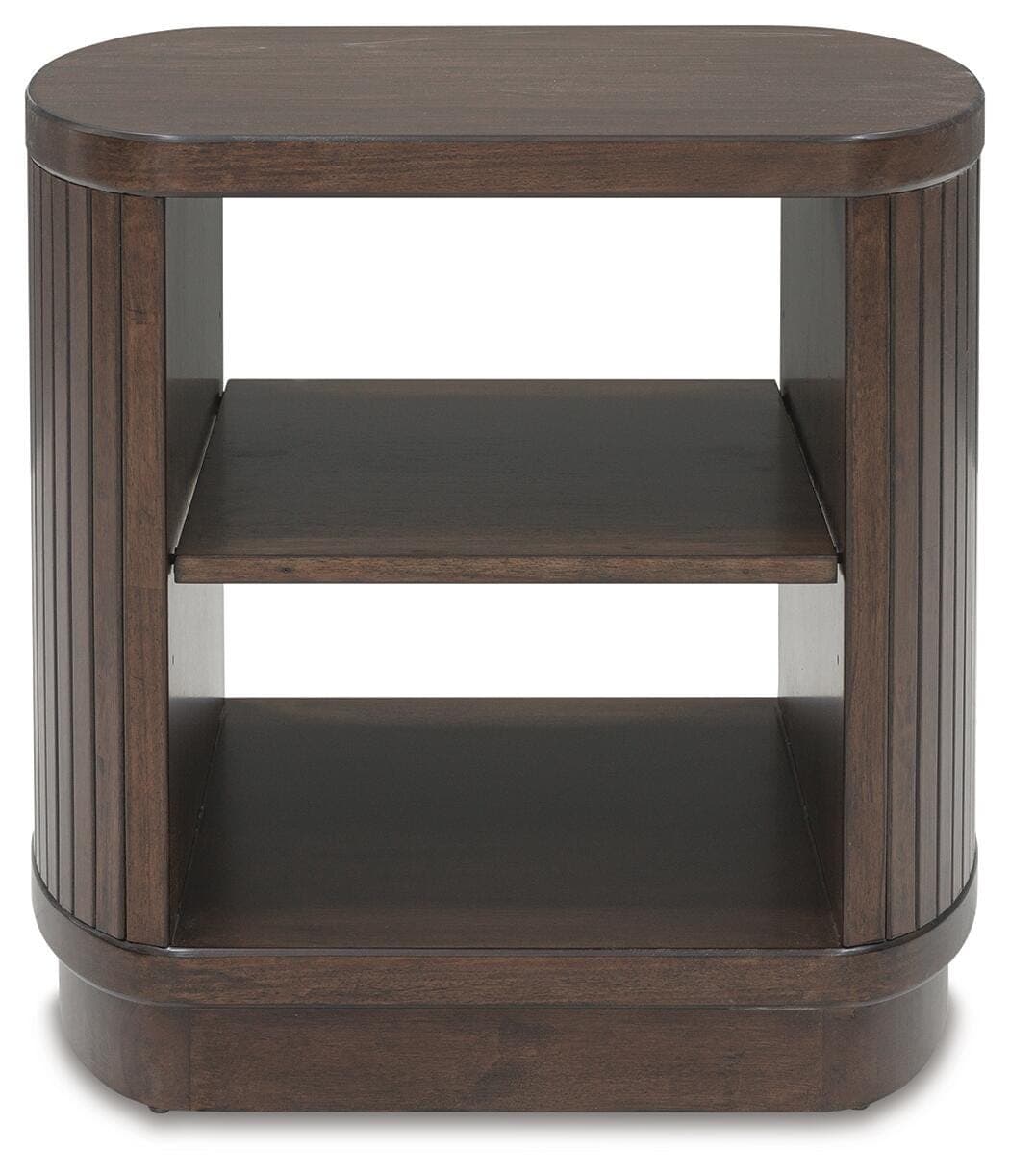 Korestone End Table — Brown/Beige — view 3