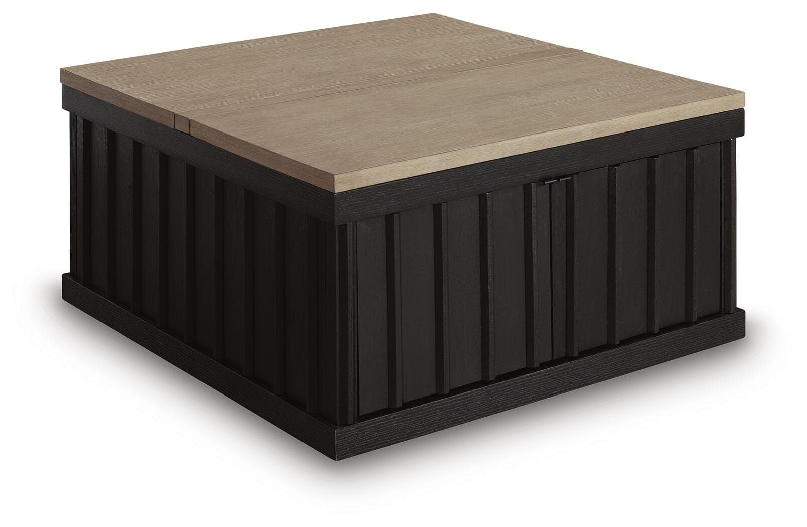 Rylandyn Lift-Top Coffee Table — Black/Gray;Brown/Beige — Middletown Furniture, Middletown OH
