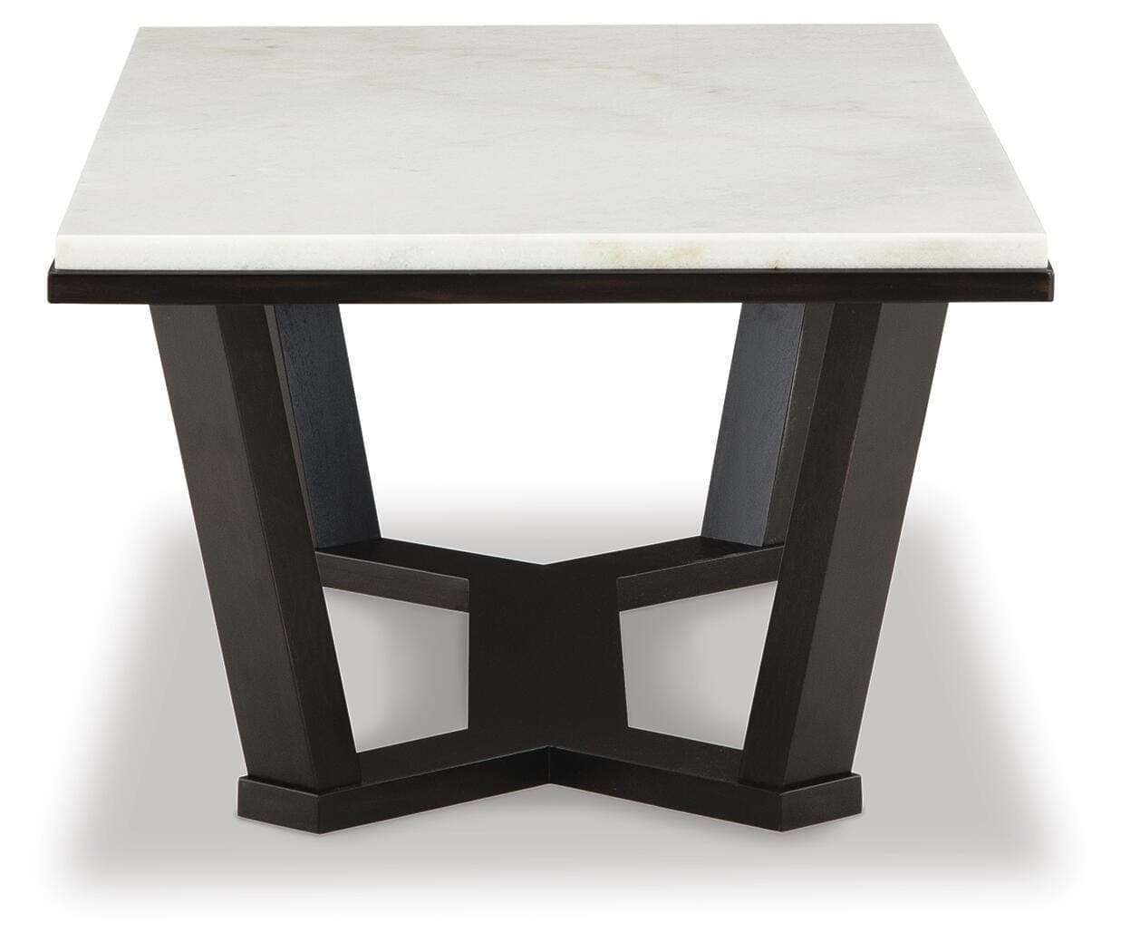 Fostead Coffee Table — White;Brown/Beige — view 4