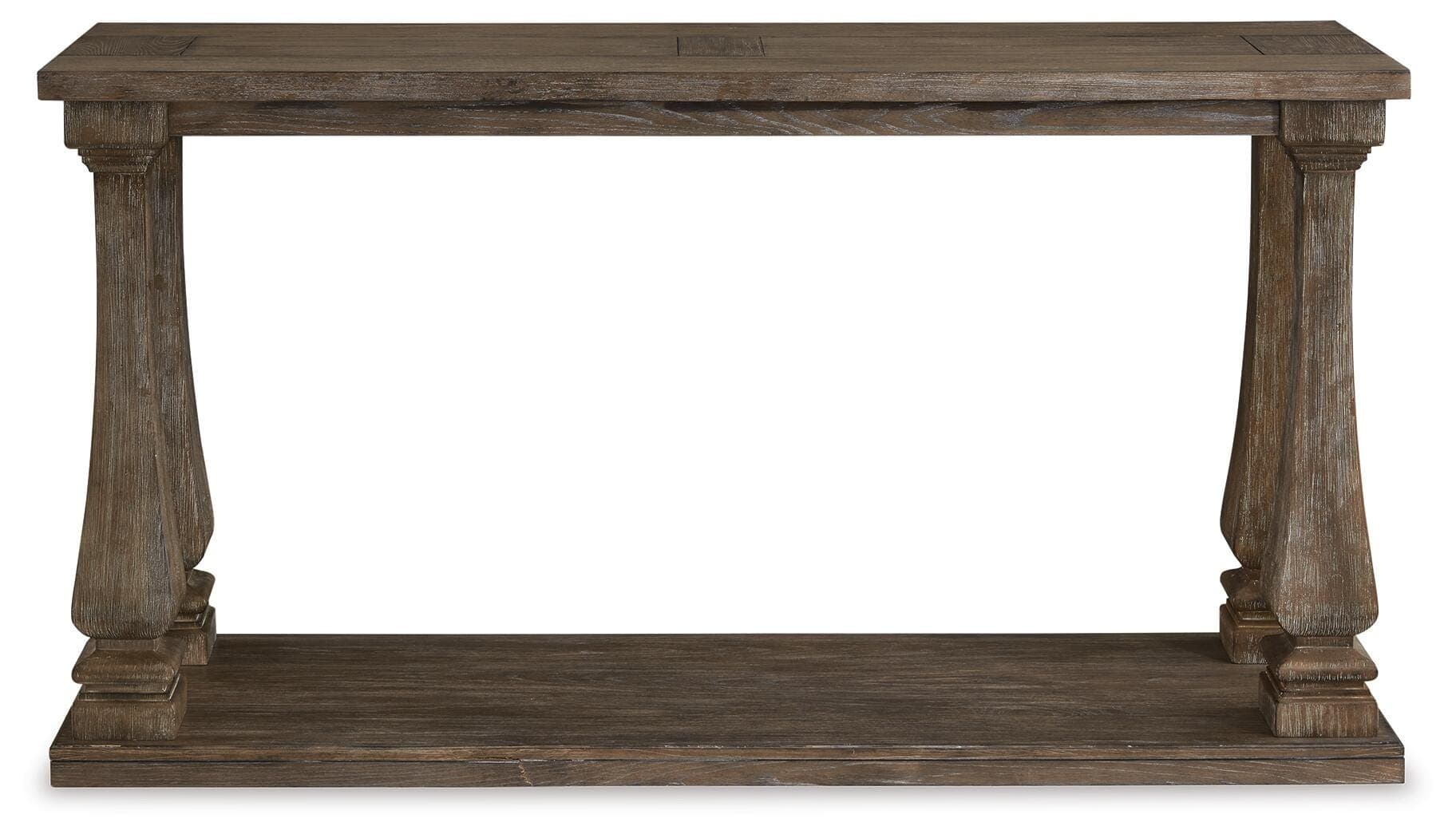 Johnelle Sofa Table — Brown/Beige — view 3