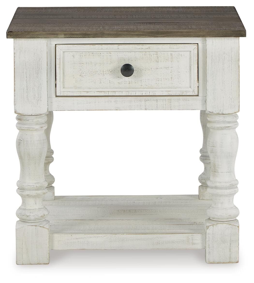 Havalance End Table — White;Black/Gray — view 4