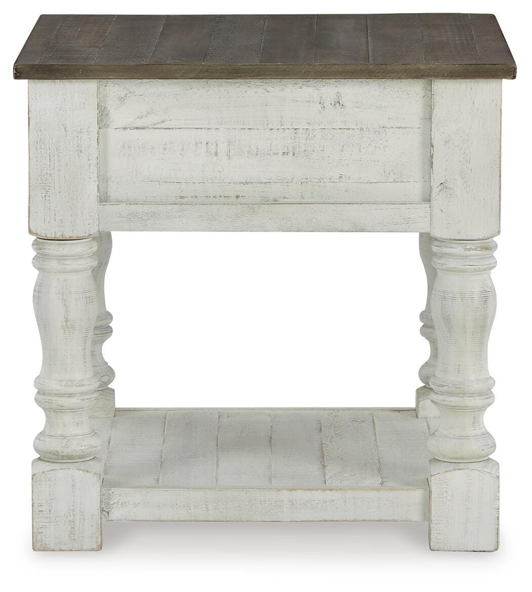 Havalance End Table — White;Black/Gray — view 5