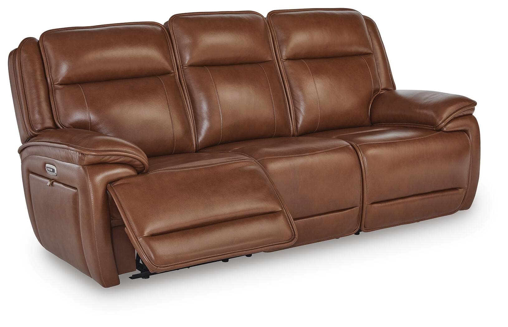 Healy Pier Power Reclining Sofa — Brown/Beige — view 3