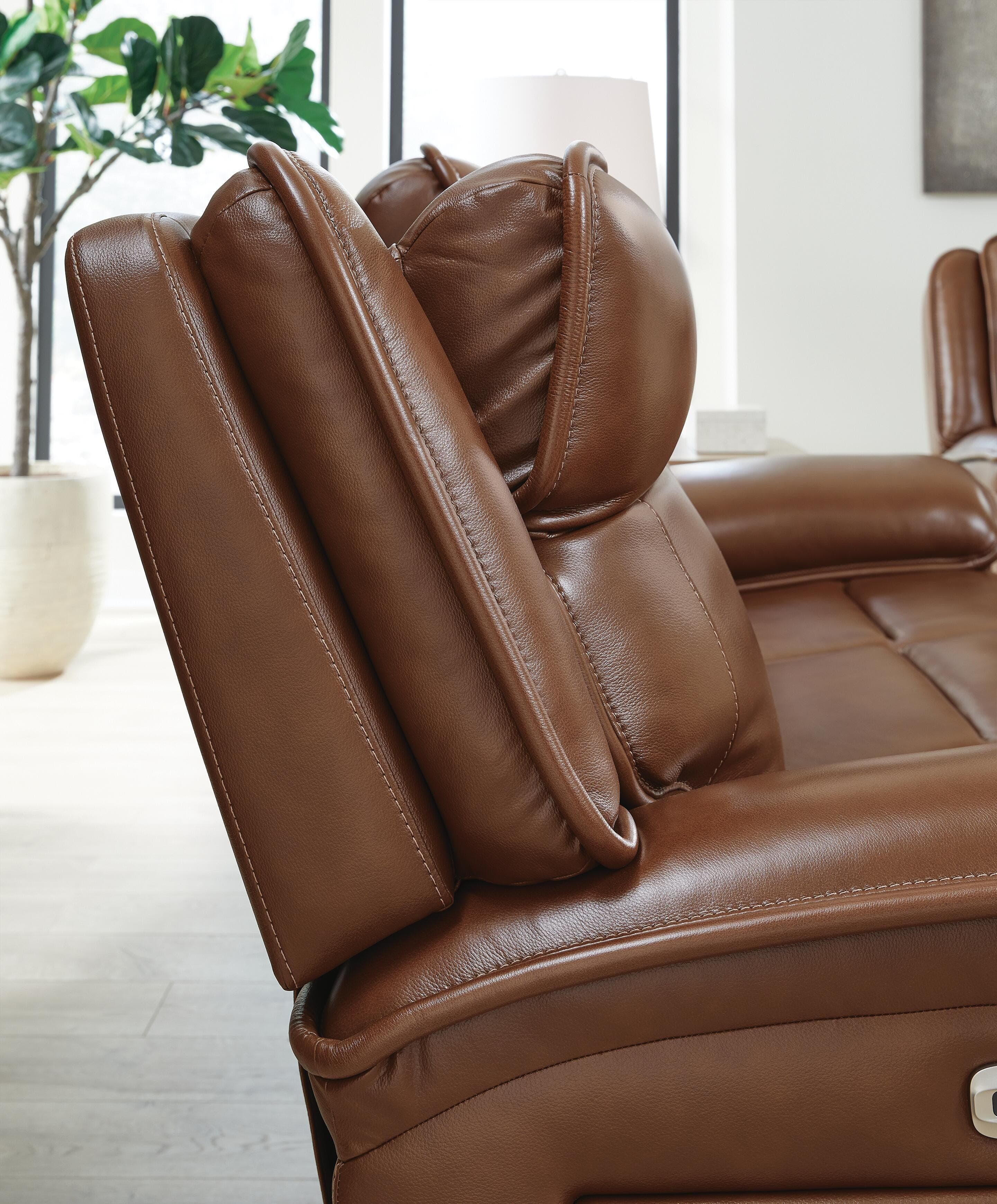 Healy Pier Power Reclining Sofa — Brown/Beige — view 7