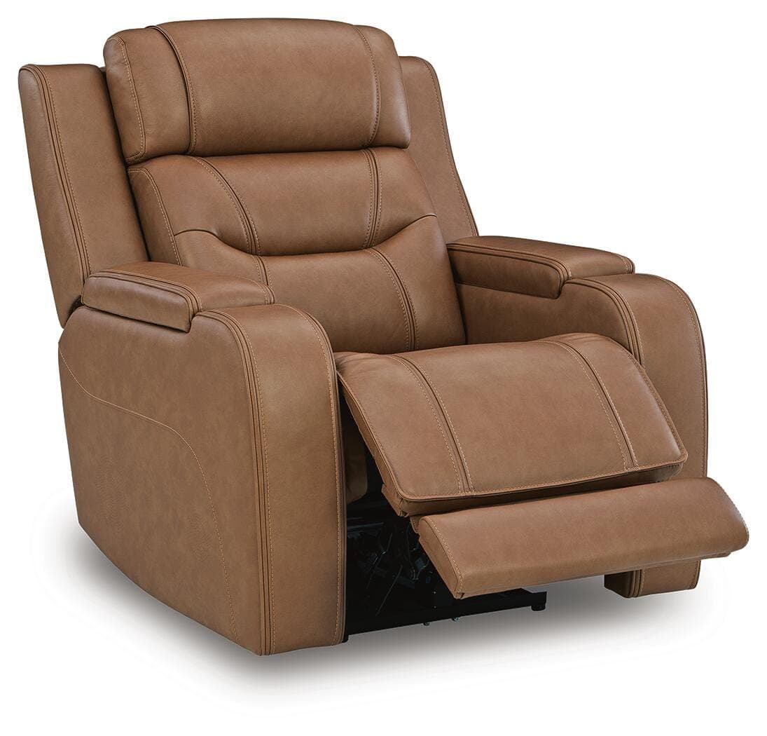 Dreamer Power Recliner with Audio Seating — Brown/Beige — view 3